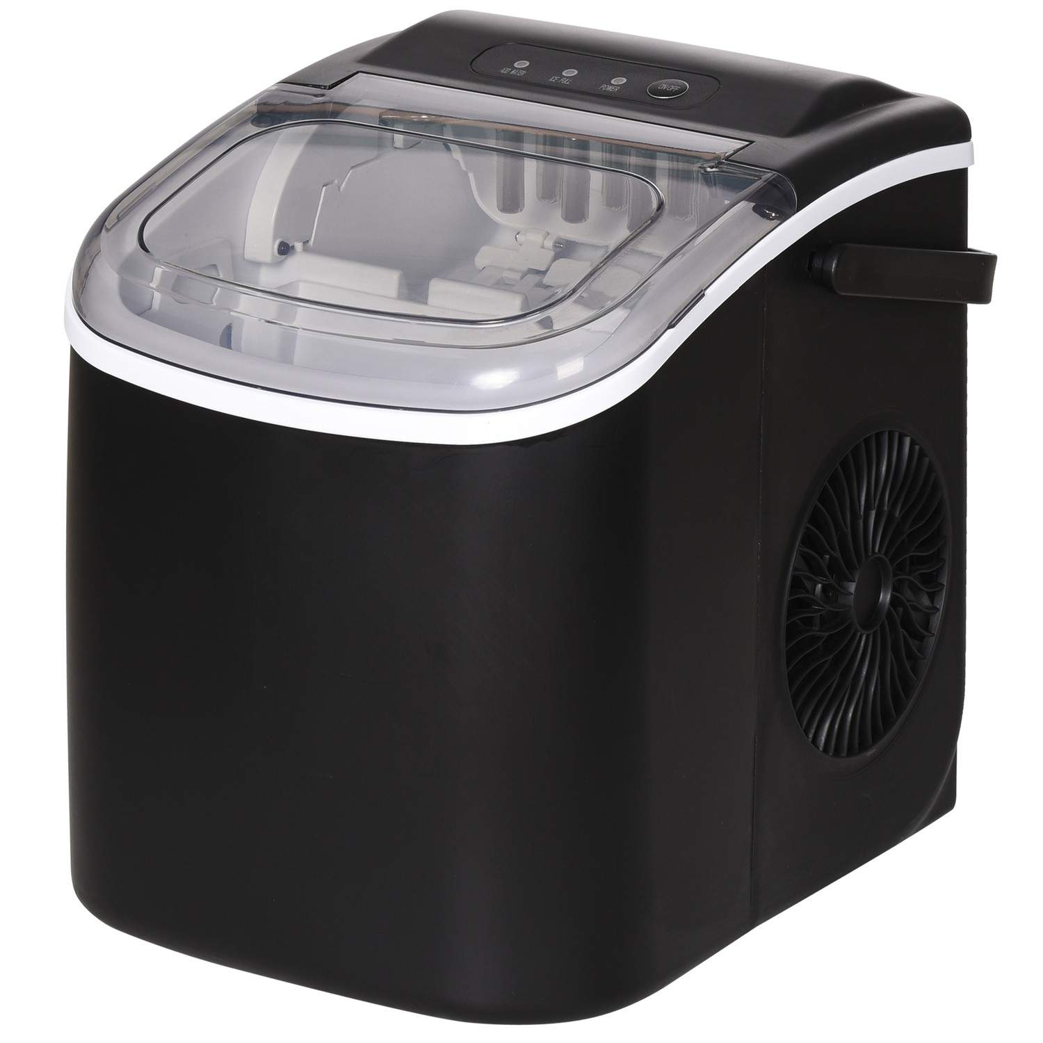 Isterningmaskine 9 terninger, 12 kg/24 timer, sort