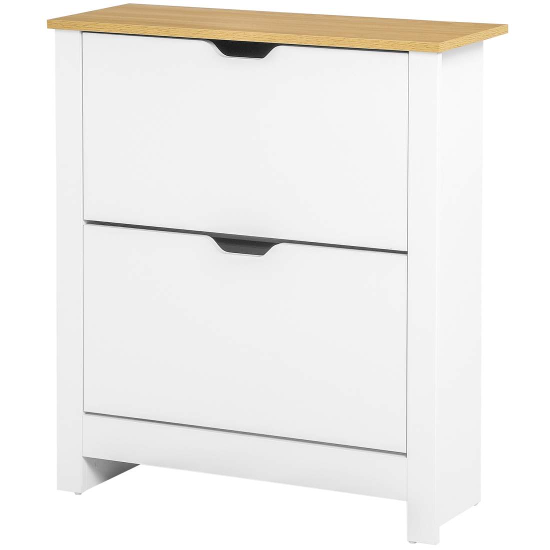 Platsbesparande Skoskåp för 12 Par, Vit/Natur | Hem & Hobby | Pryloteket