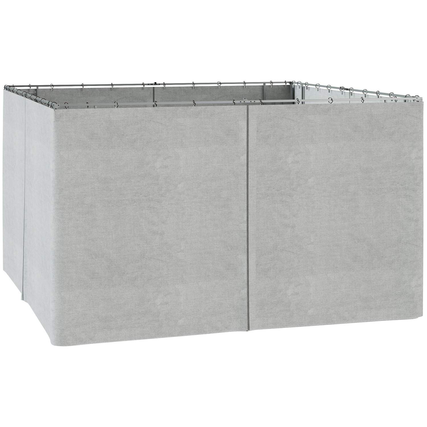 Lysegrå Sidepaneler til 3x4 m Gazebo