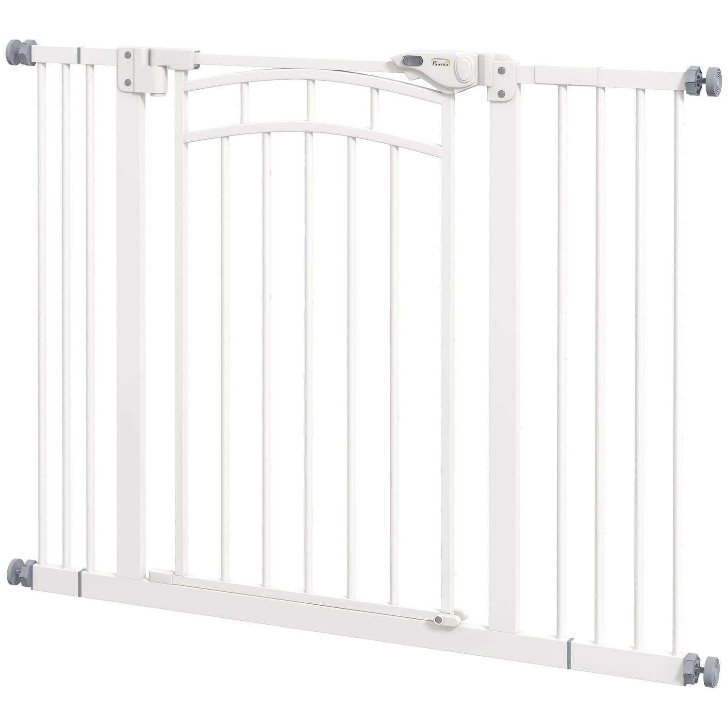 Hundelåge med automatisk dør, 74-100 cm