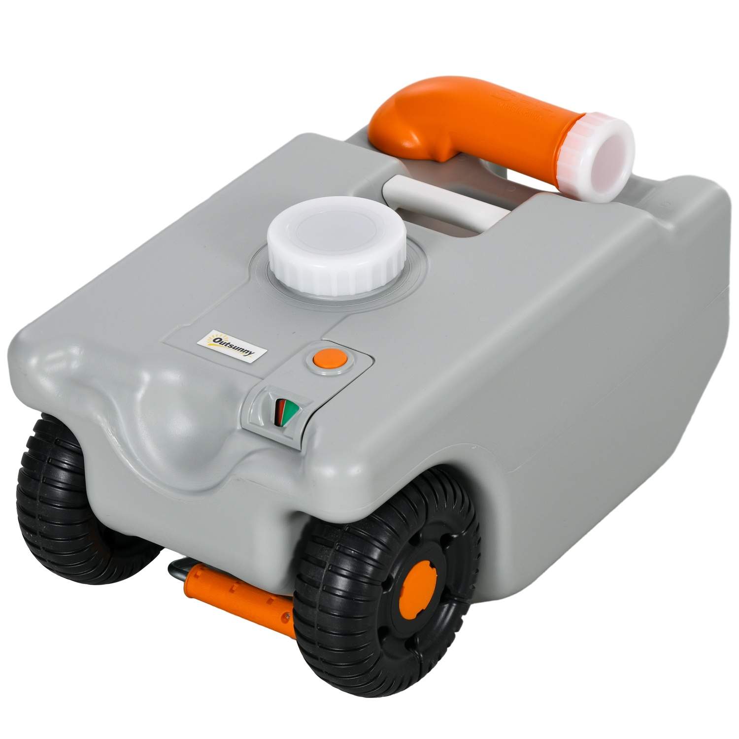 Bærbar 22L grå spildevandstank med hjul