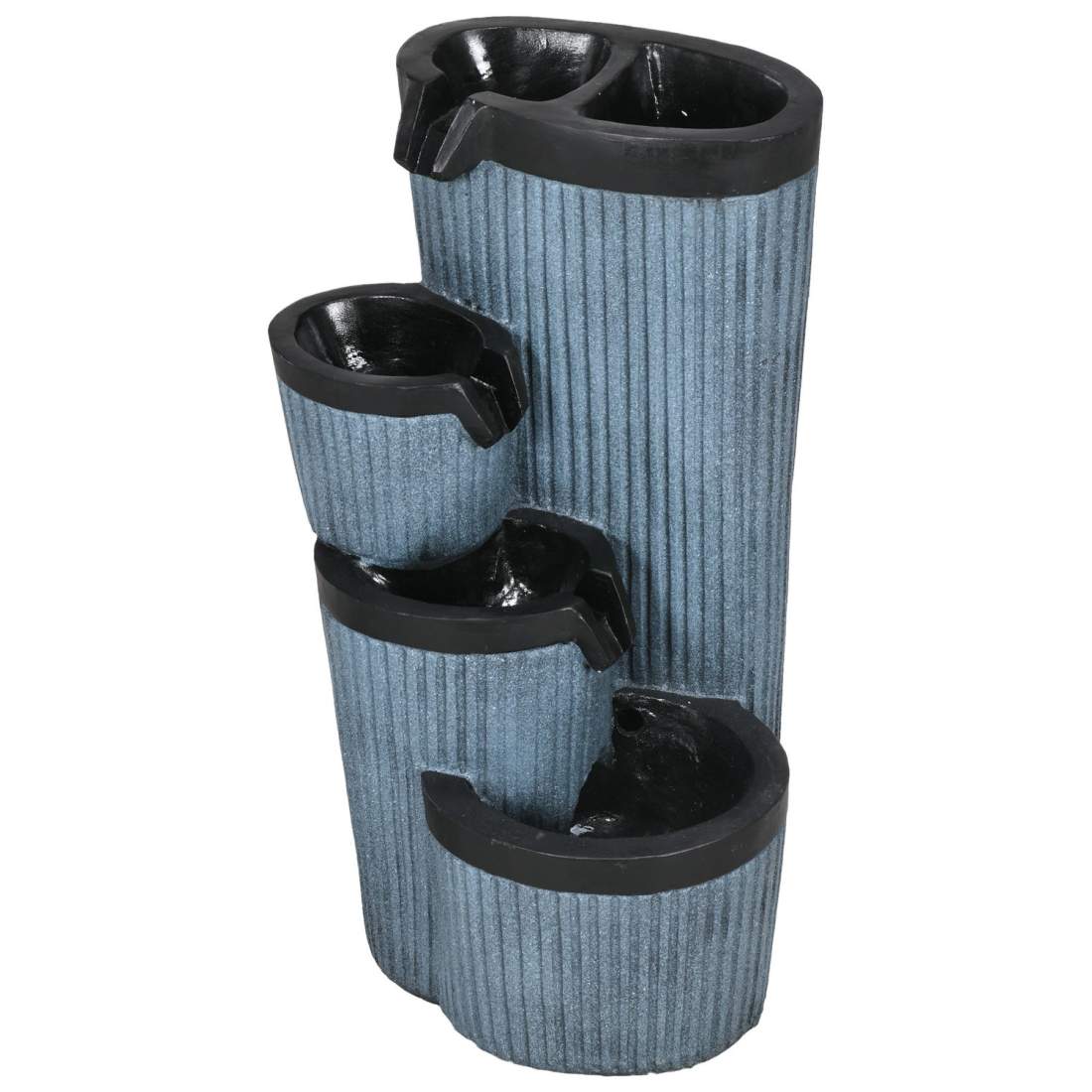 Solcellsfontän med LED, 4 nivåer, 33x30x57,5 cm | Hem & Hobby | Pryloteket