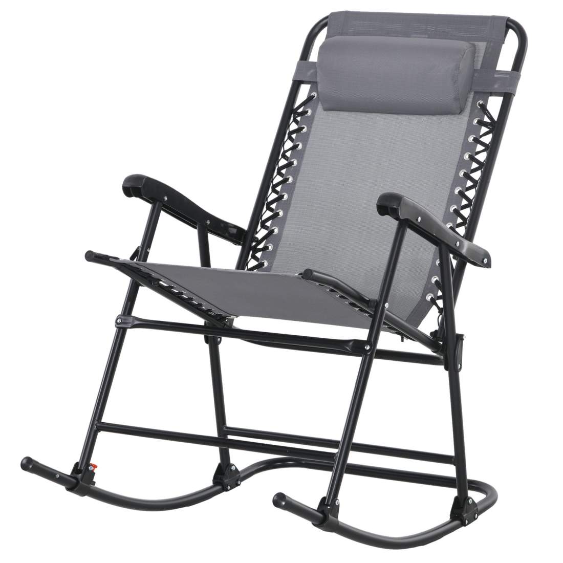 Hopfällbar Gungstol med Kudde, Ljusgrå för Trädgård | Hem & Hobby | Pryloteket