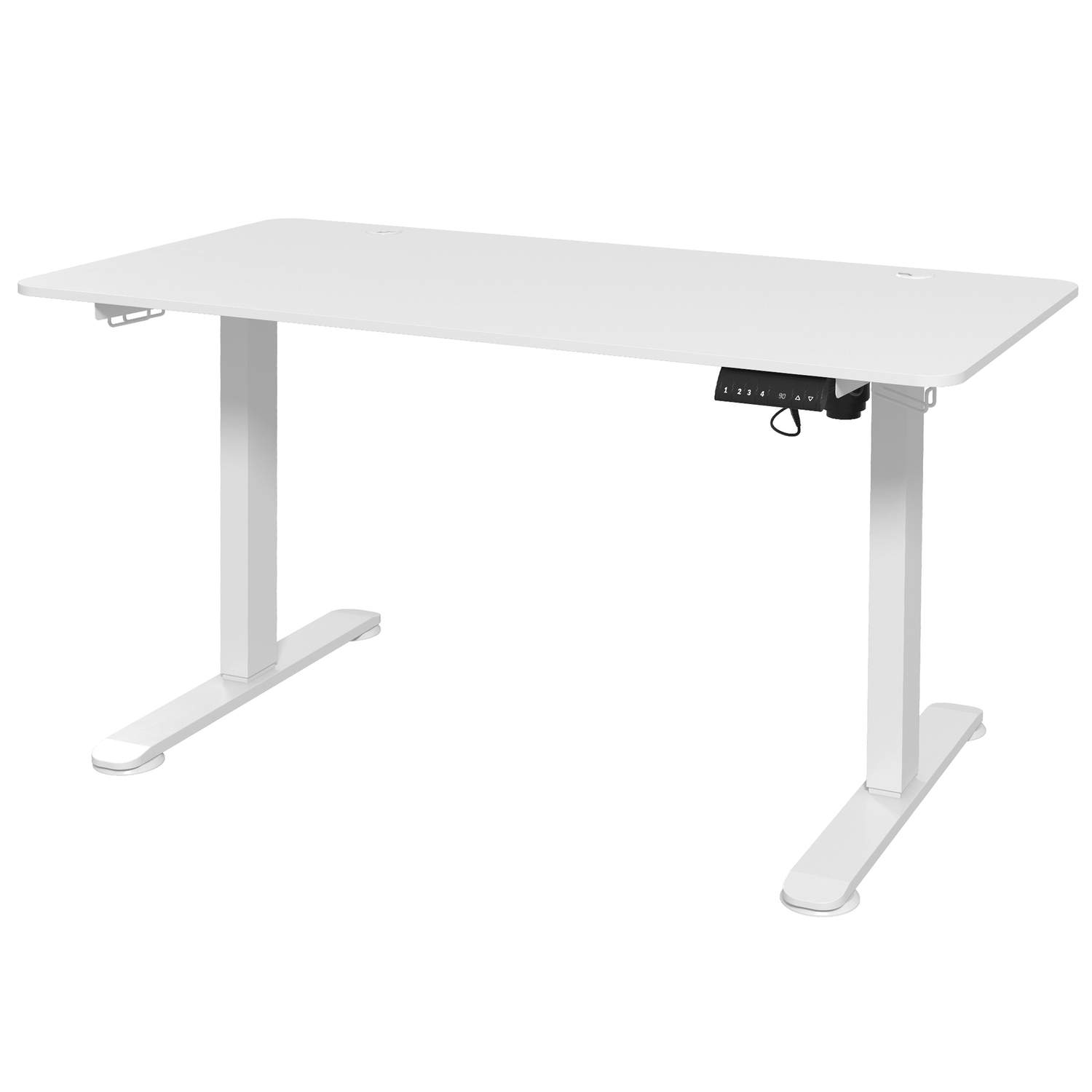 Elektrisk Højdejusterbart skrivebord 140x70cm Hvid