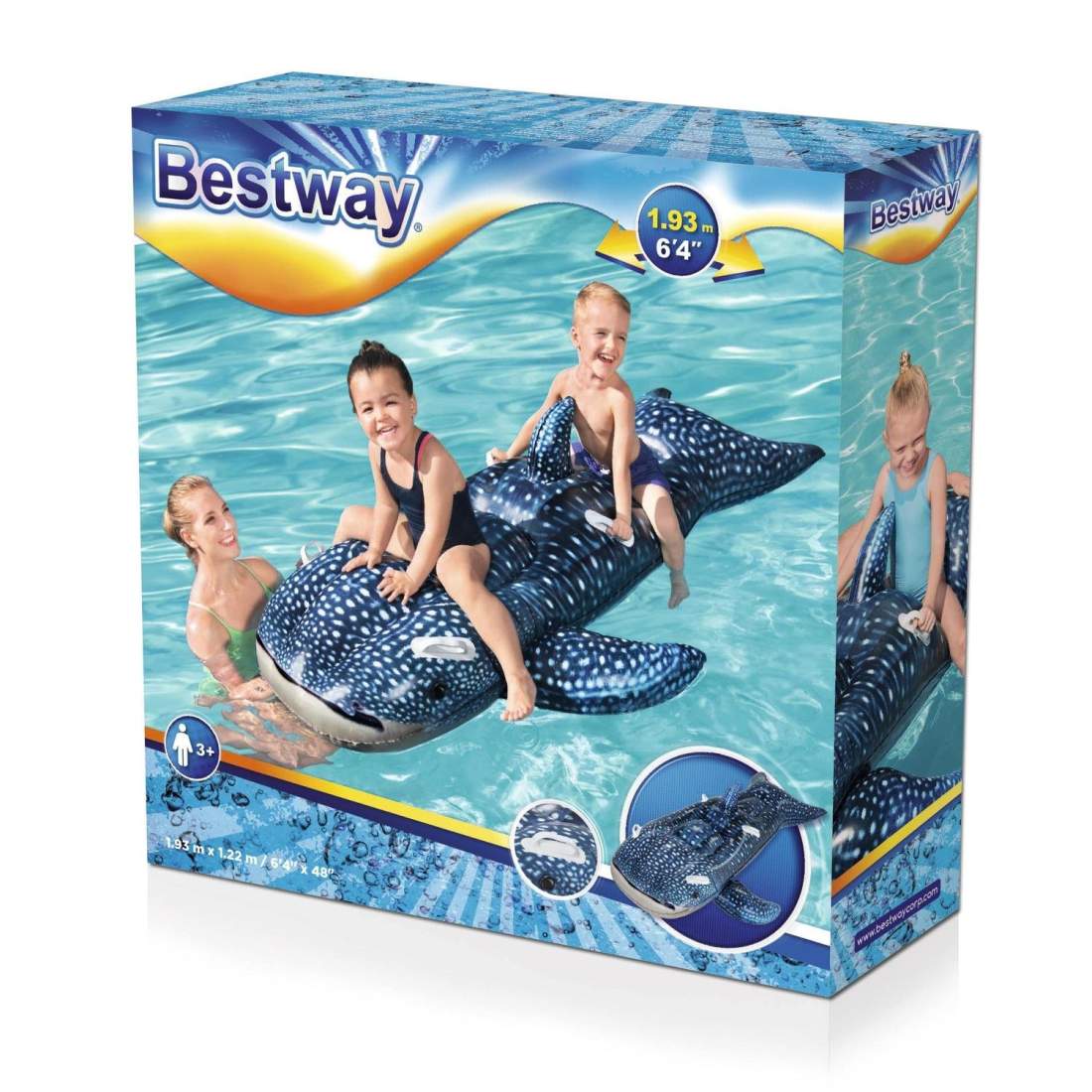 Bestway Whaletastic Wonders Ride On 193 X 122 Cm | Leksaker & Spel - Leksaker - Bad- & Vattenlek | Pryloteket