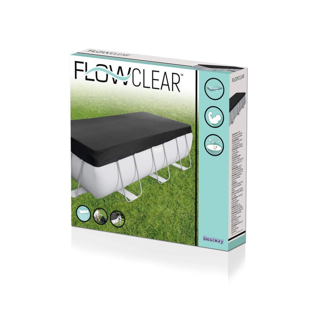 Produktfoto för Poolöverdrag Flowclear™ 4,12x2,01m