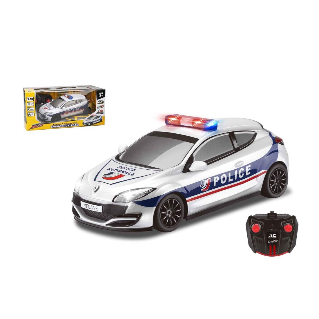 Koolspeed Renault Megane Rs Police Rc 1:20 | Leksaker & Spel - Leksaker - Radiostyrda Leksaker | Pryloteket