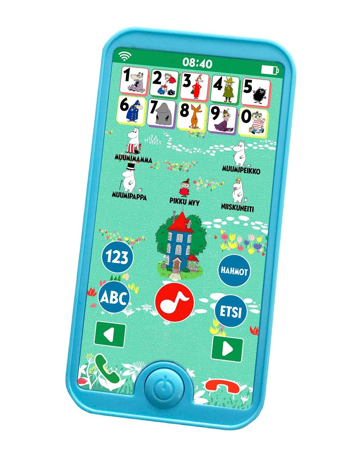 Mumin lærer finsk smartphone