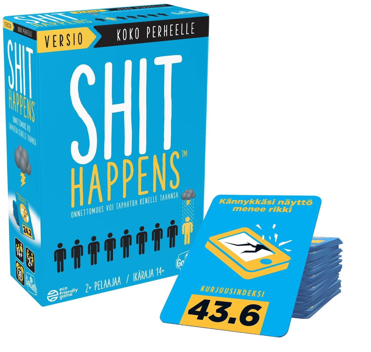 Shit Happens Familiespil - på finsk