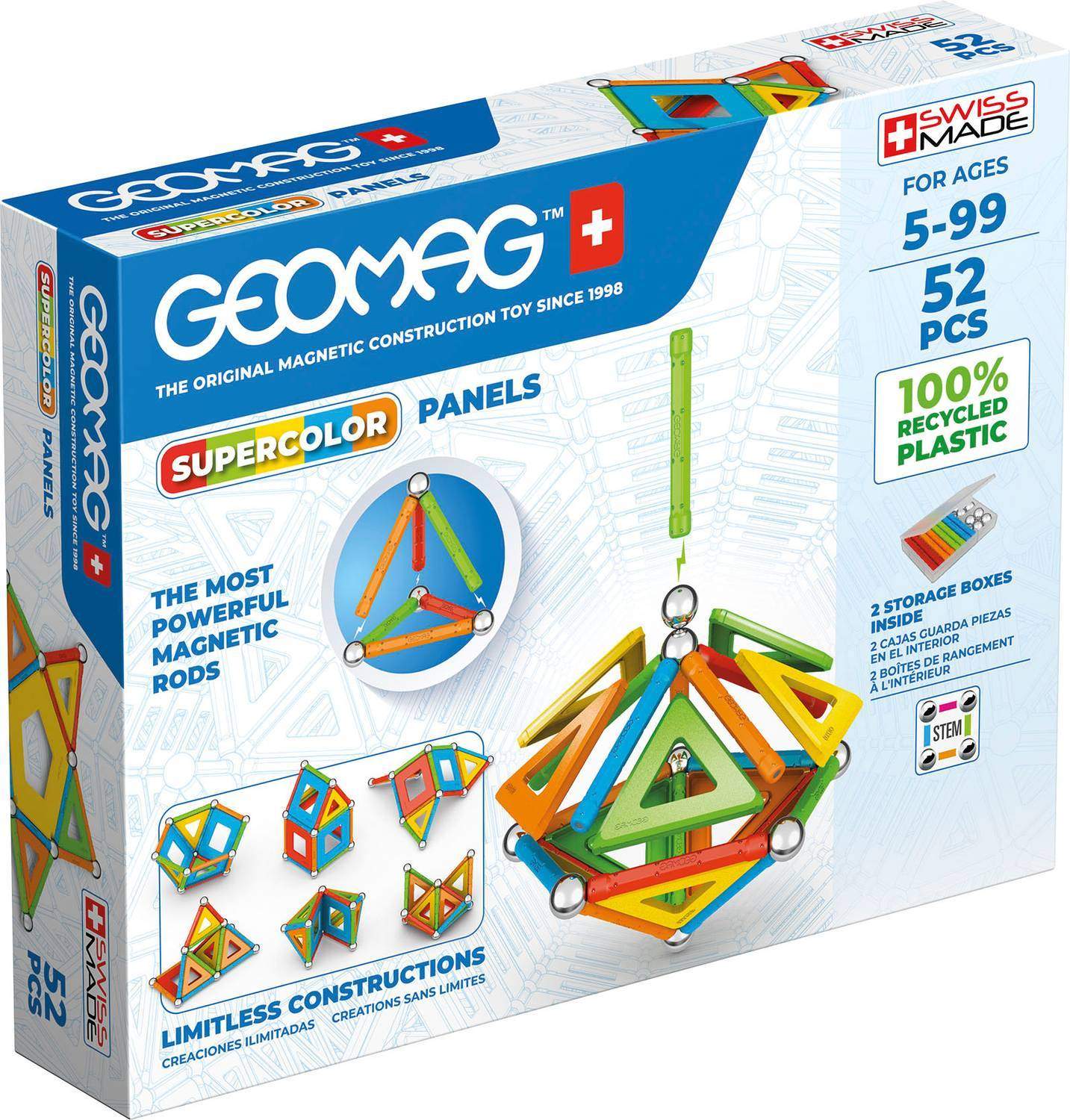 Geomag Supercolor Paneler 52 Stk billede