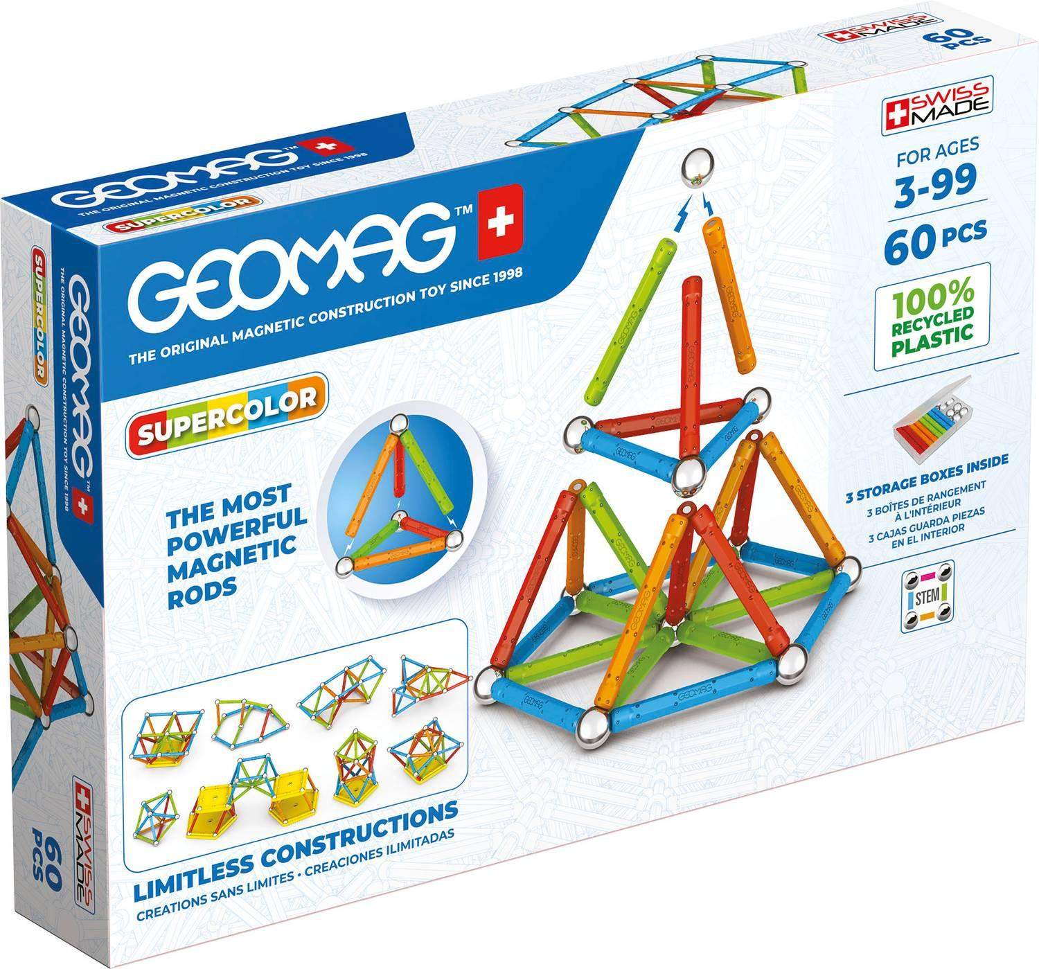 Geomag Supercolor Recycled 60 Pcs