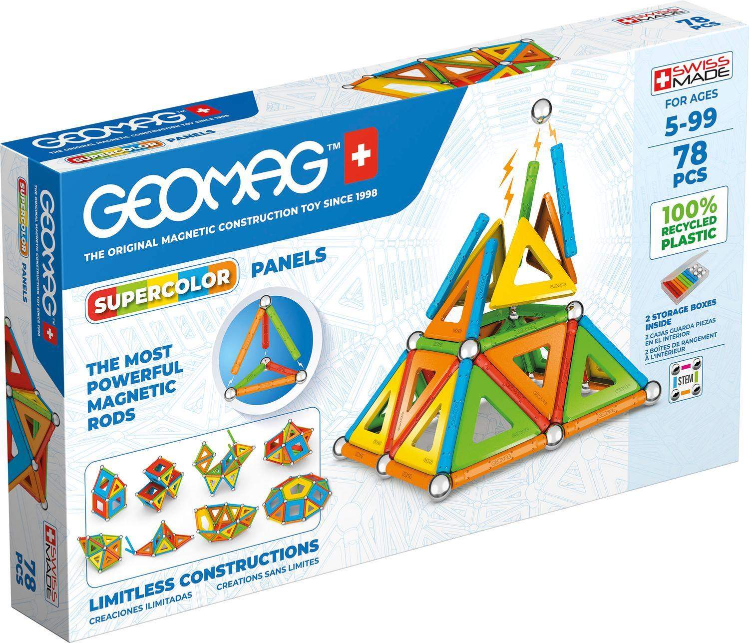 Geomag Supercolor Paneler 78 Stk billede