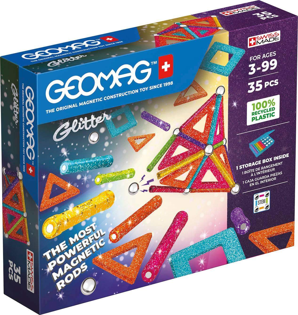 Geomag Glitterpaneler Genanvendt 35 Stk billede