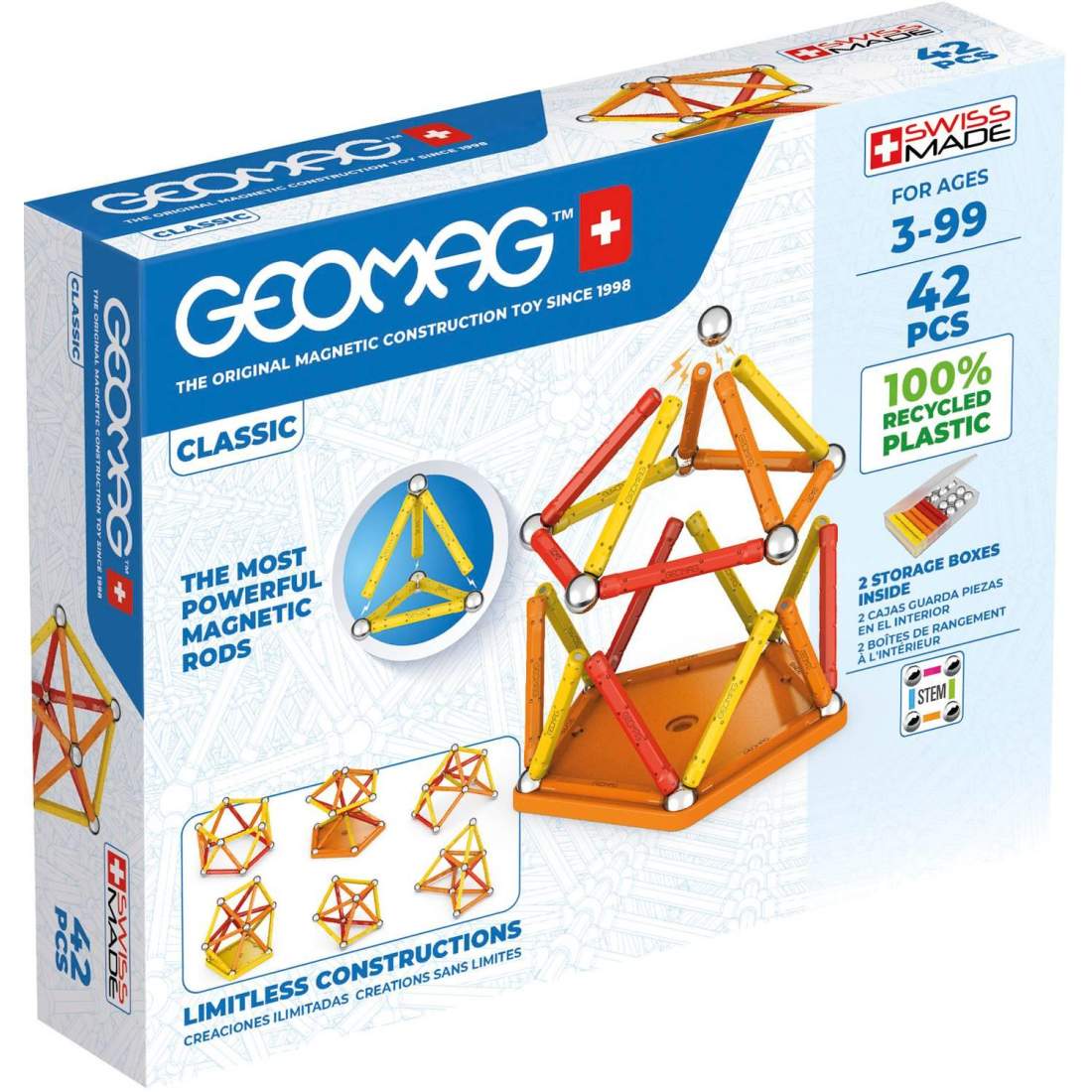 Geomag Classic 42 Delar | Leksaker & Spel - Leksaker - Byggsatser & Byggklossar - GEOMAG | Pryloteket