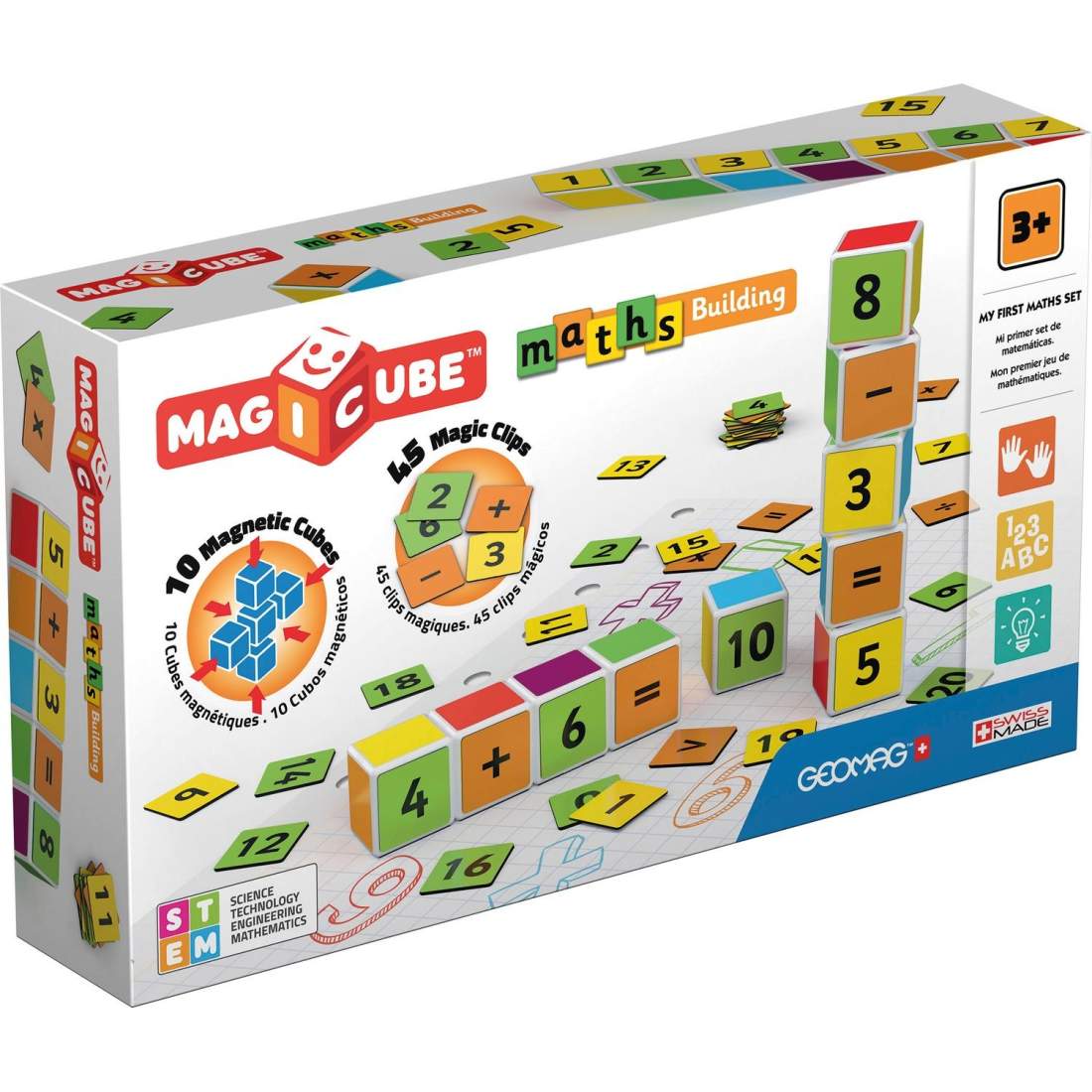Geomag Magicube Matematik-Set 55 Delar | Leksaker & Spel - Leksaker - Byggsatser & Byggklossar - GEOMAG | Pryloteket