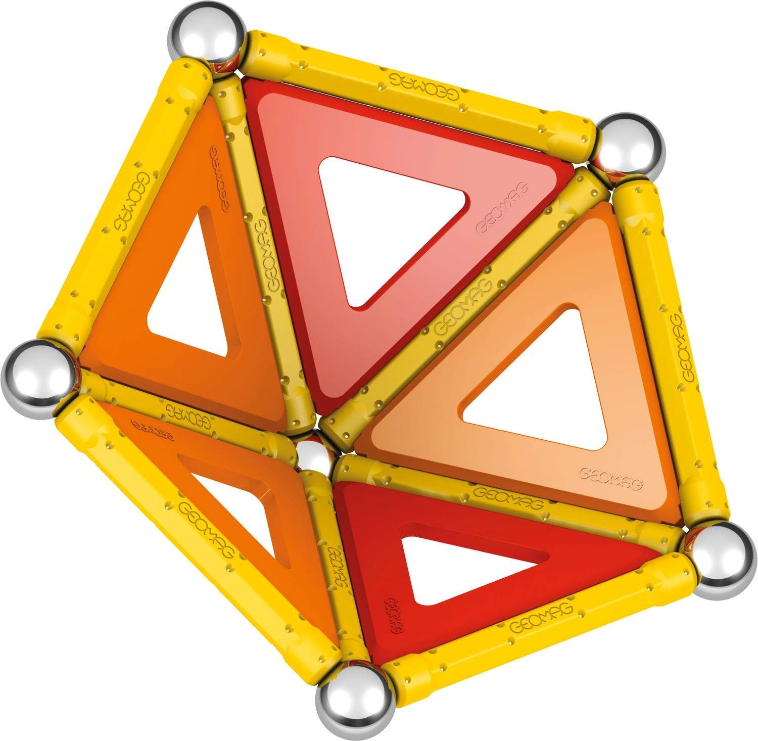 Alternativ bild 1 för Geomag Classic GM470, Neodymmagnetleksak, 5 År, Orange, Röd