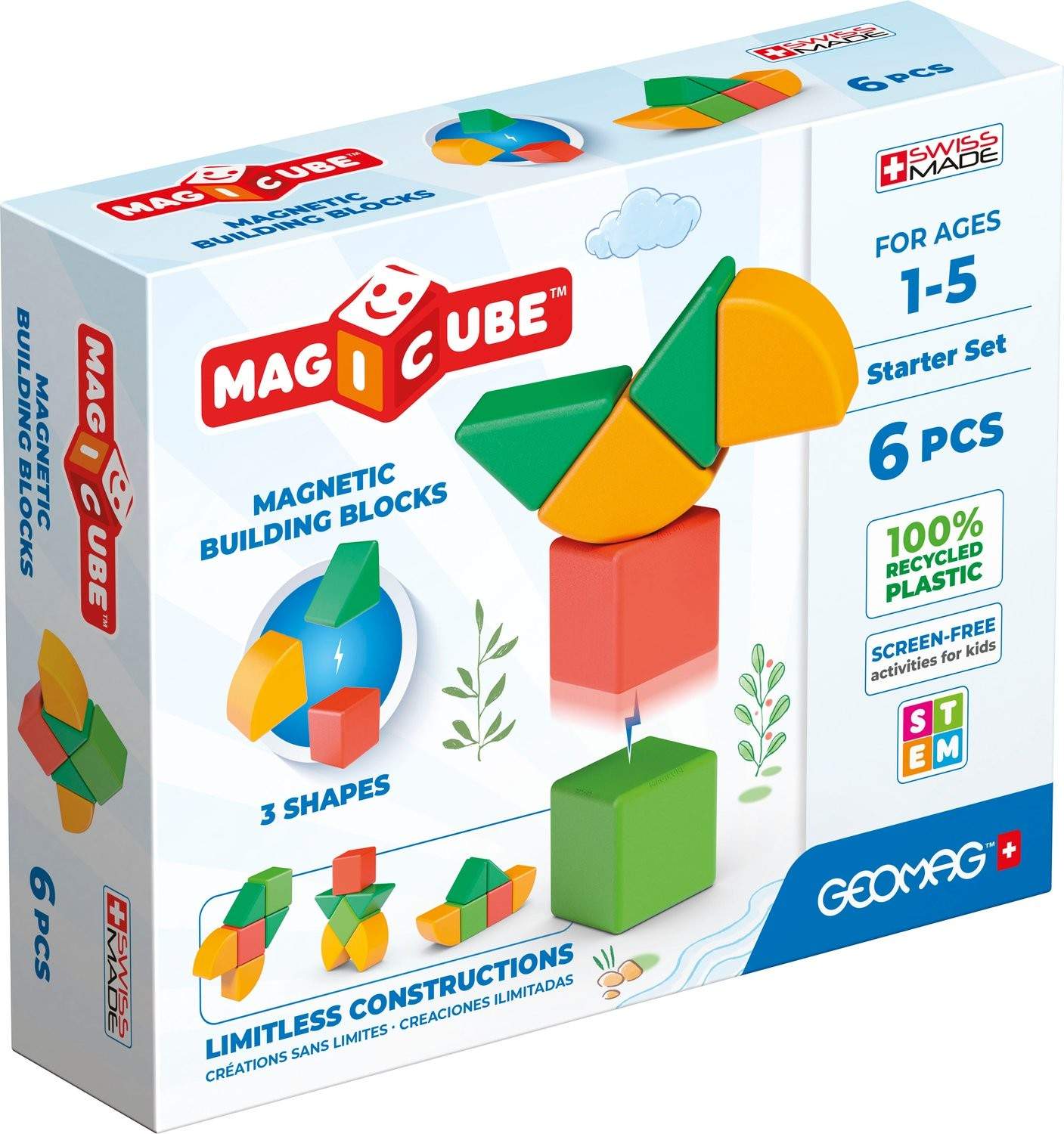 Geomag Magicube Re Shapes Starter Set 6 Pcs