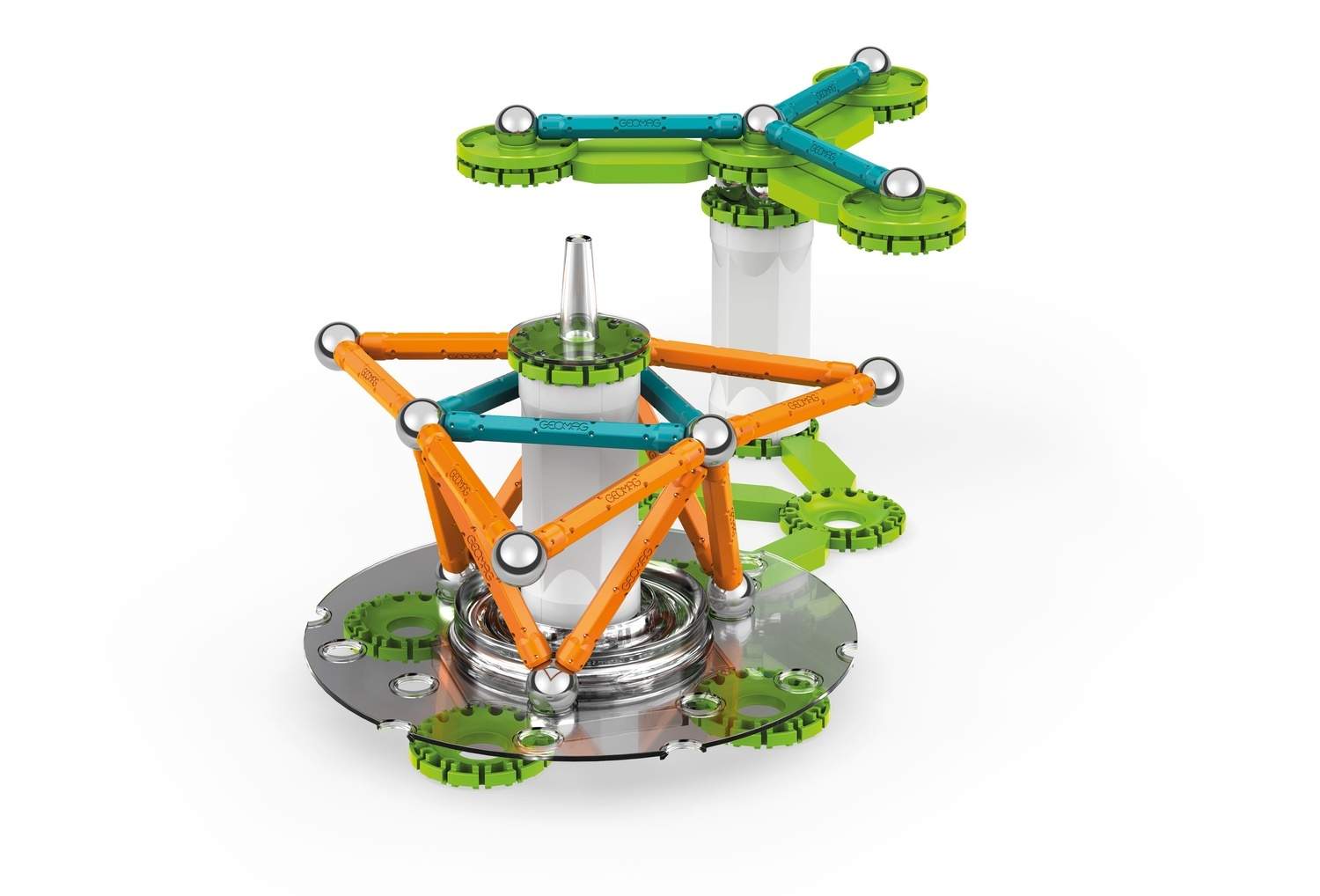 Alternativ bild 1 för Geomag Mechanics Motion Recycled 2 Magnetic Gears 96 st.