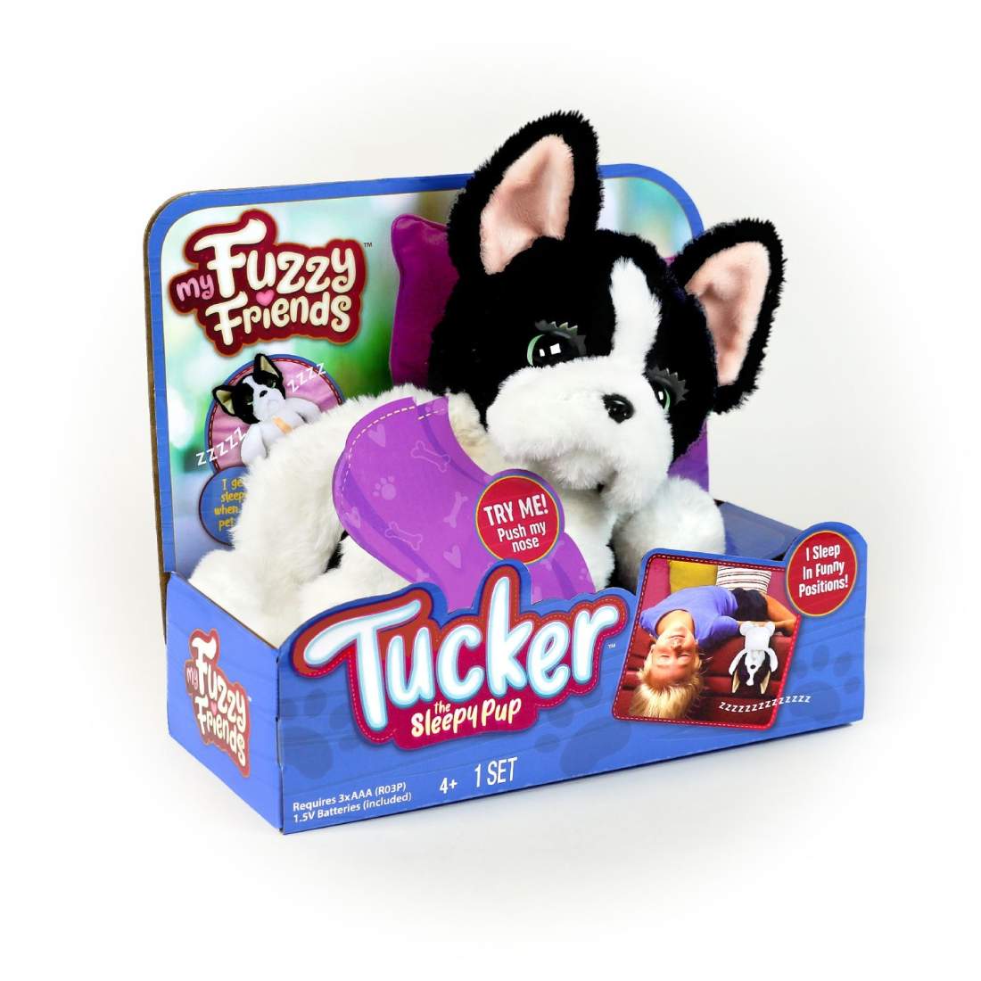 My Fuzzy Friend Tucker Sleepy Puppy | Leksaker & Spel - Leksaker - Interaktiva leksaker | Pryloteket