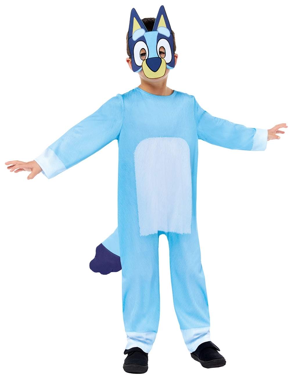 Blåt Kostume 104-110Cm