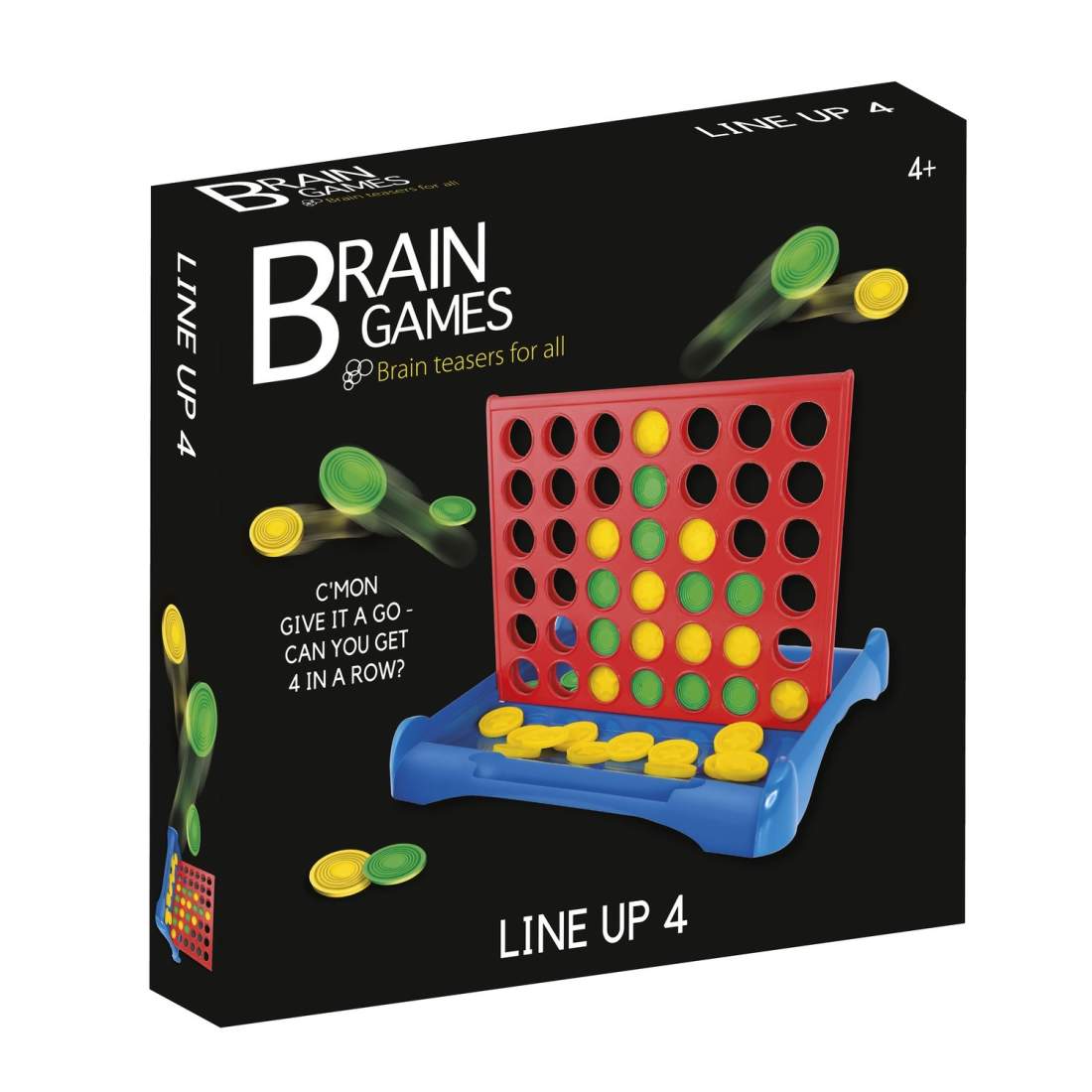 Brain Games Fyra I Rad | Leksaker & Spel - Sällskapsspel - Barn- & Familjespel | Pryloteket
