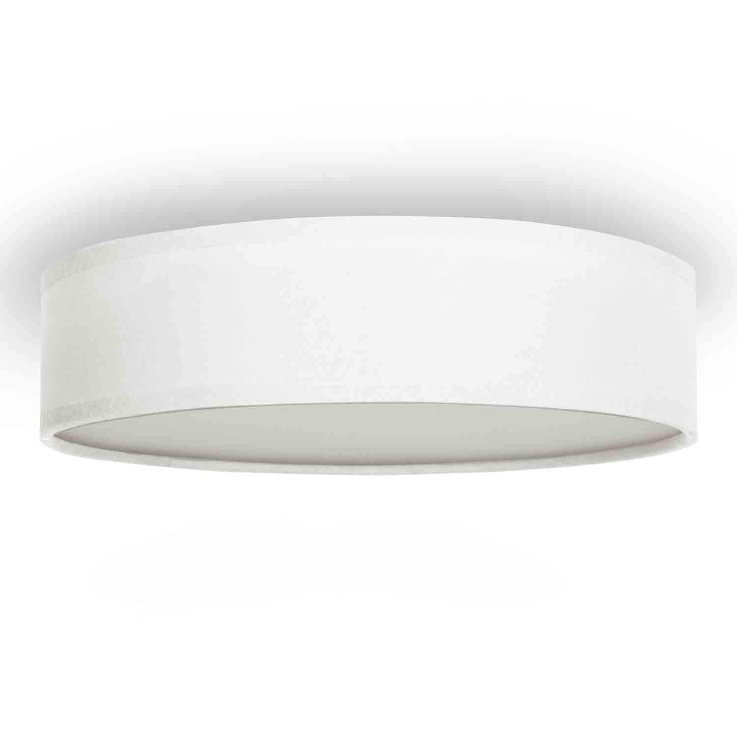 Loftslampe Tekstil Ø40cm Hvid