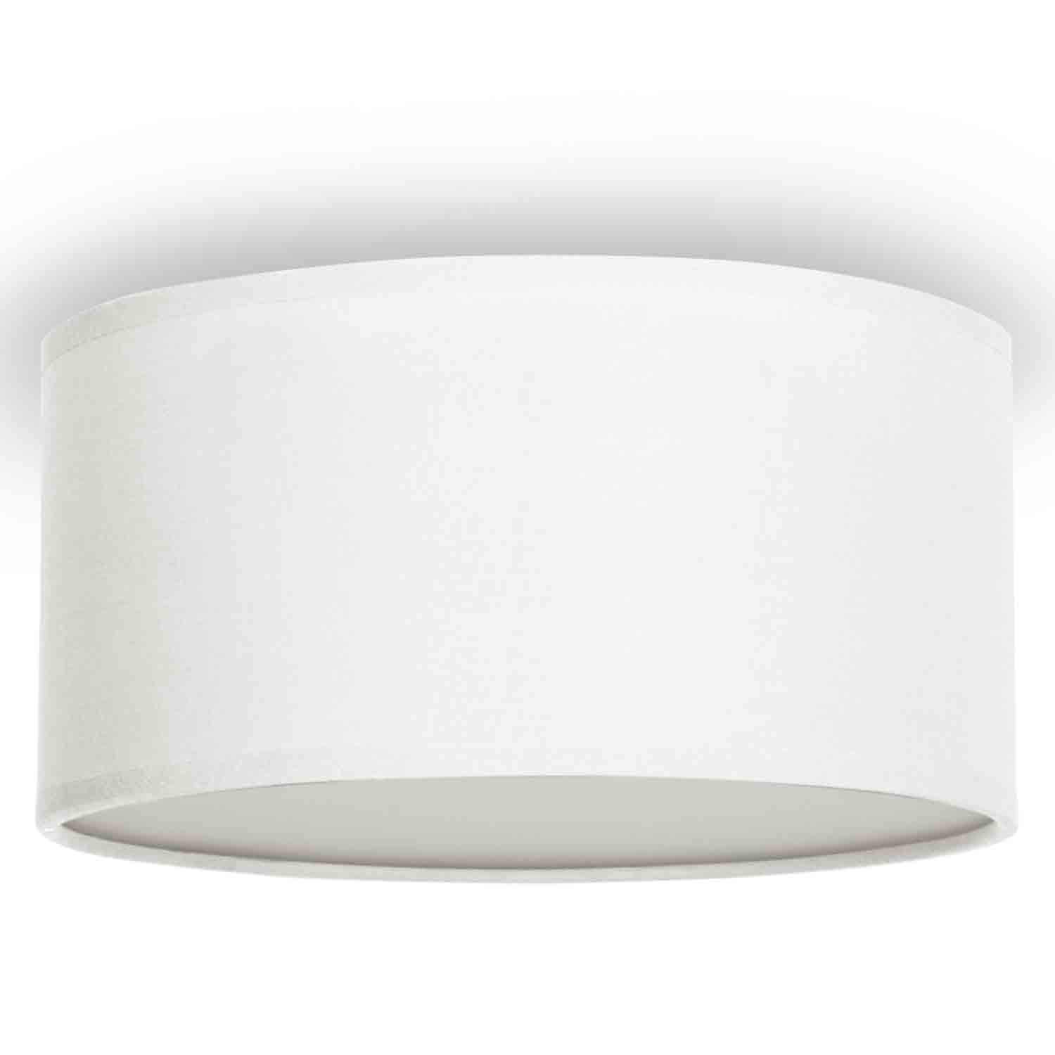 Loftslampe Tekstil Ø20cm Hvid