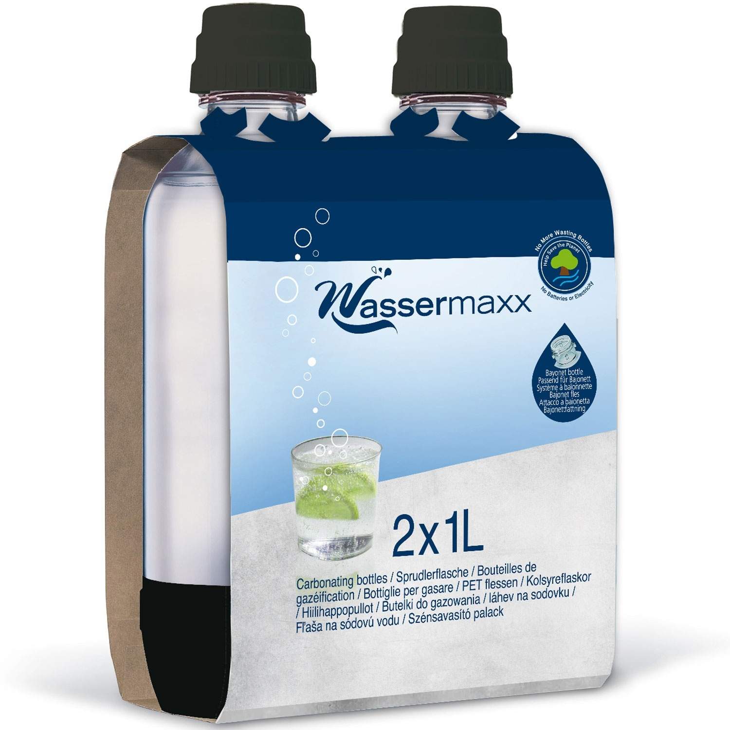 2x1L Wassermaxx flasker