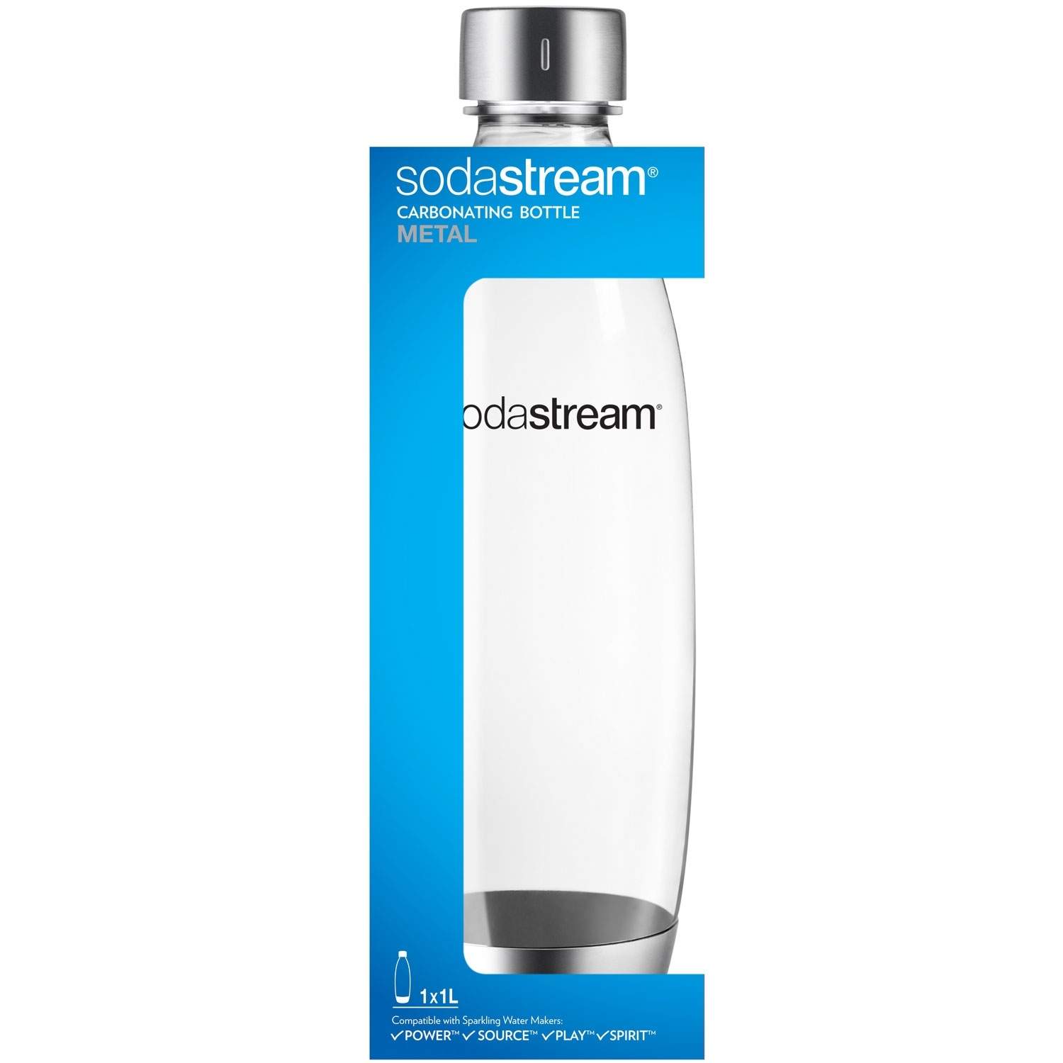 Alternativ bild 1 för SodaStream Fuse - Flaska - för sodamaskin - design i rostfritt stål