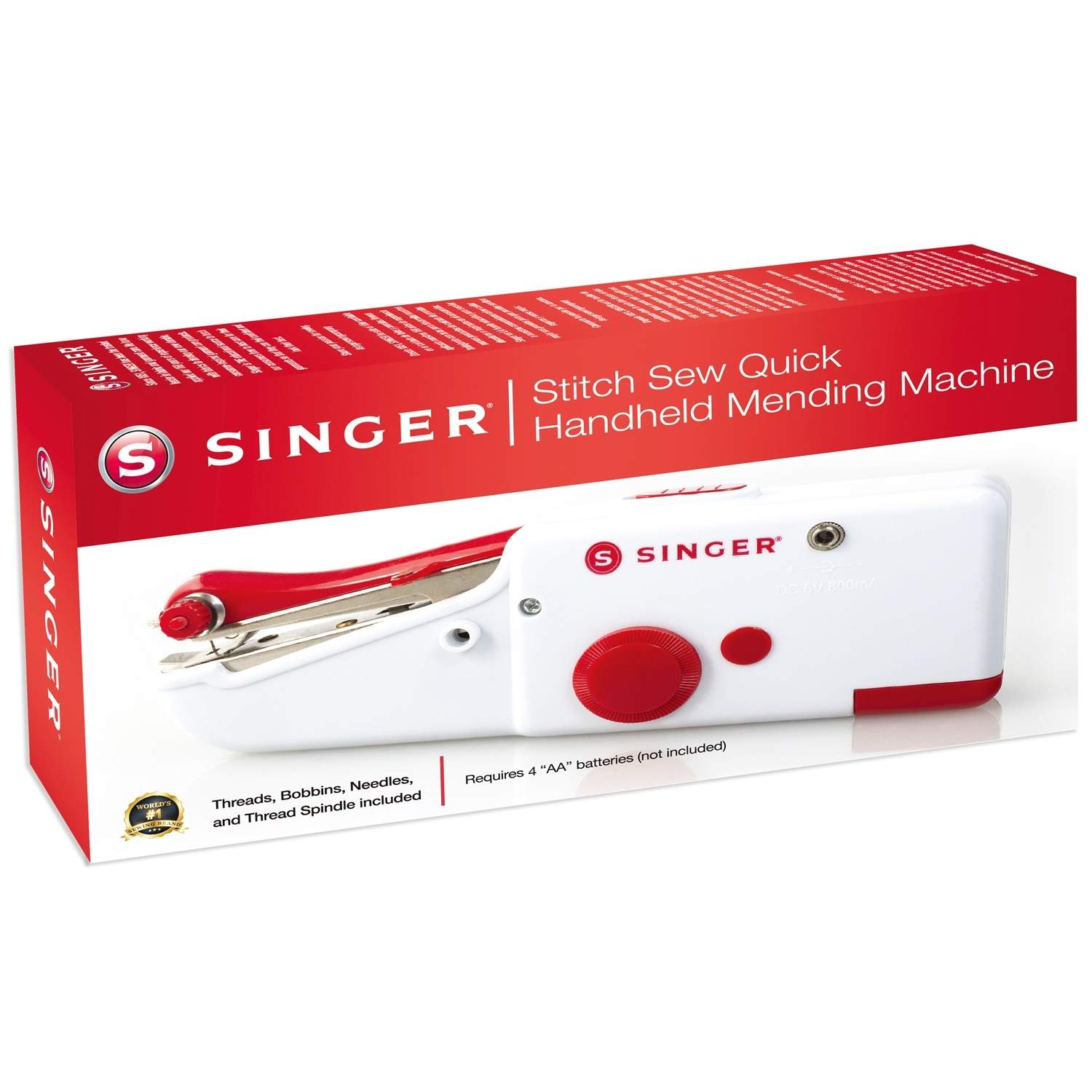 Alternativ bild 1 för SINGER 220017123, Röd, Vit, Manuell symaskin, Sy, 250 RPM, Mekanisk, 4,8 W