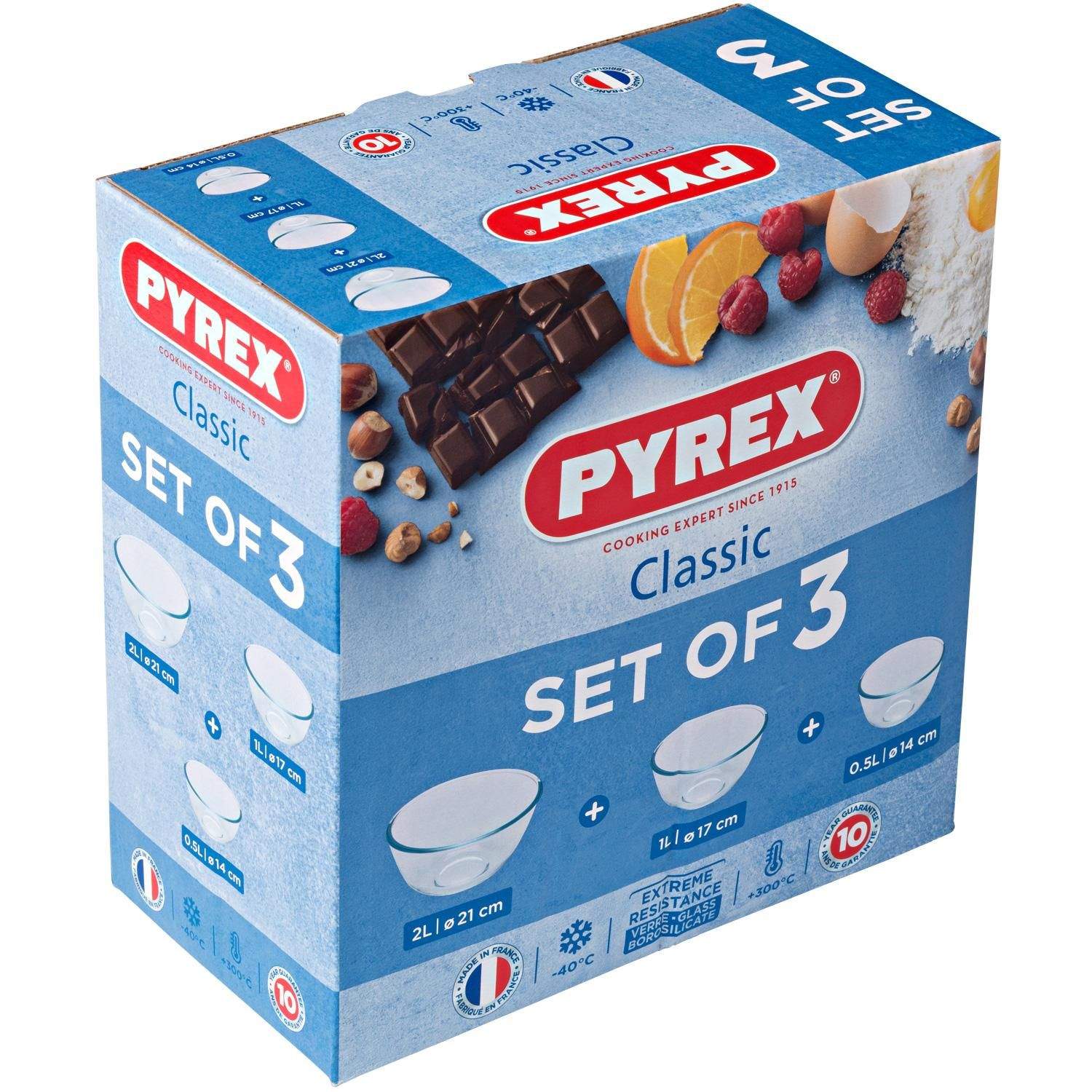 Alternativ bild 1 för Pyrex Skålset, 3 delar