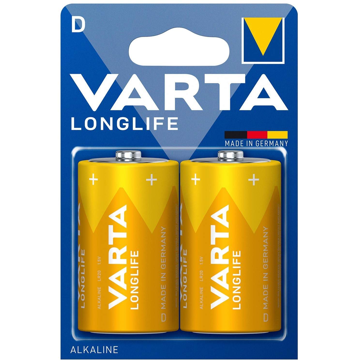 Varta Longlife 04120 - Batteri 2 x D - Alkaline