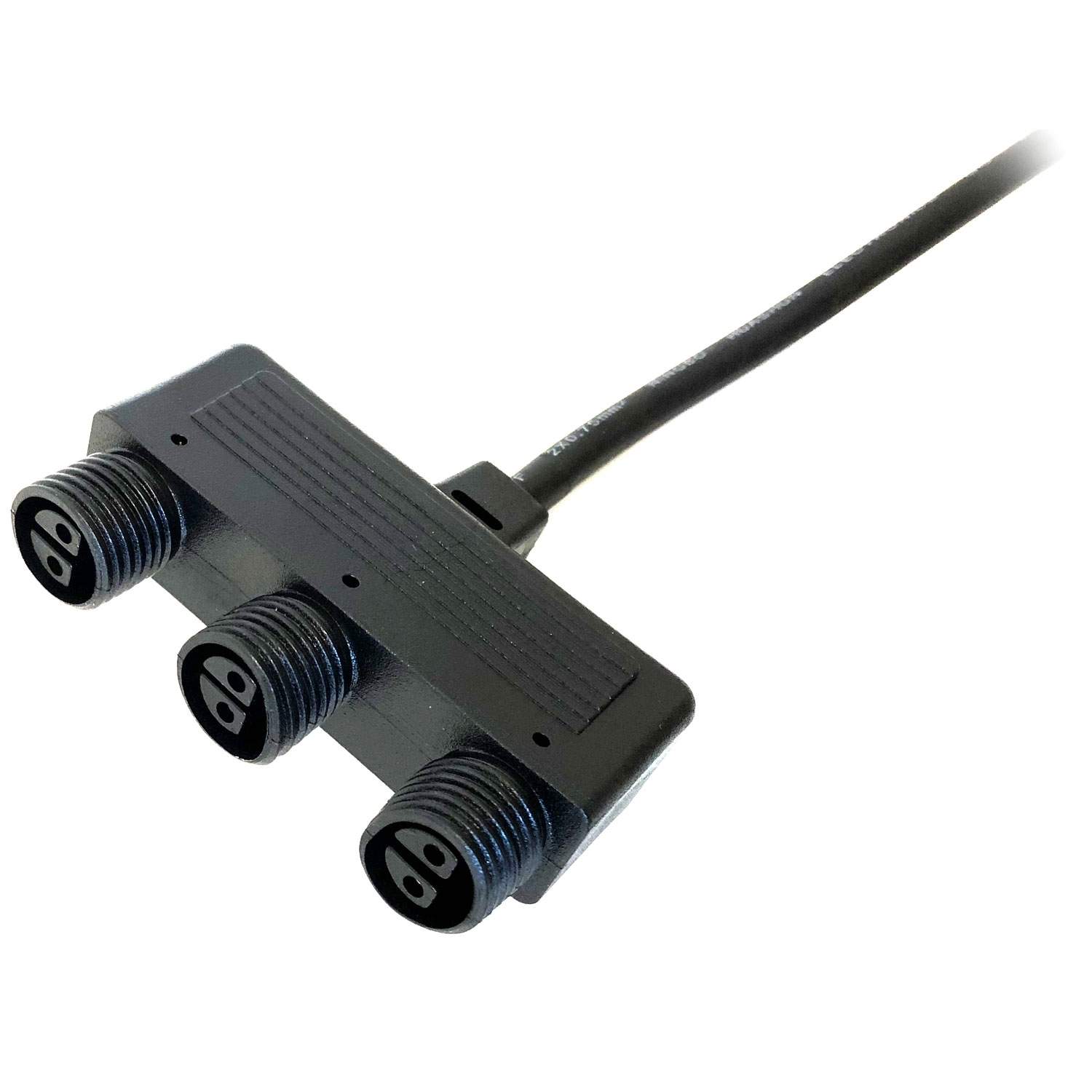 Afgreningstilslutning 3 stikkontakter billede