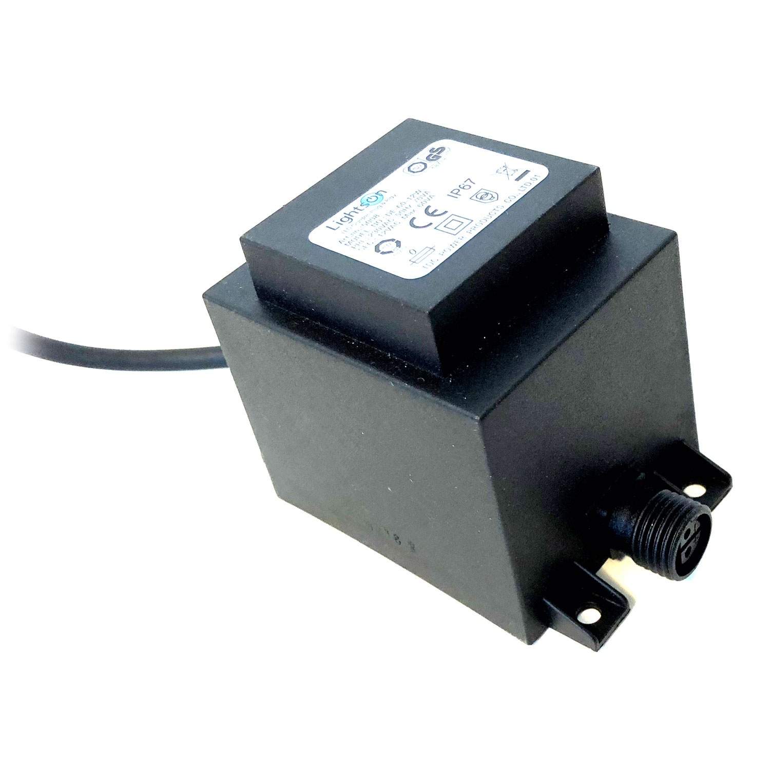 Transformer 60W 12V 2m billede