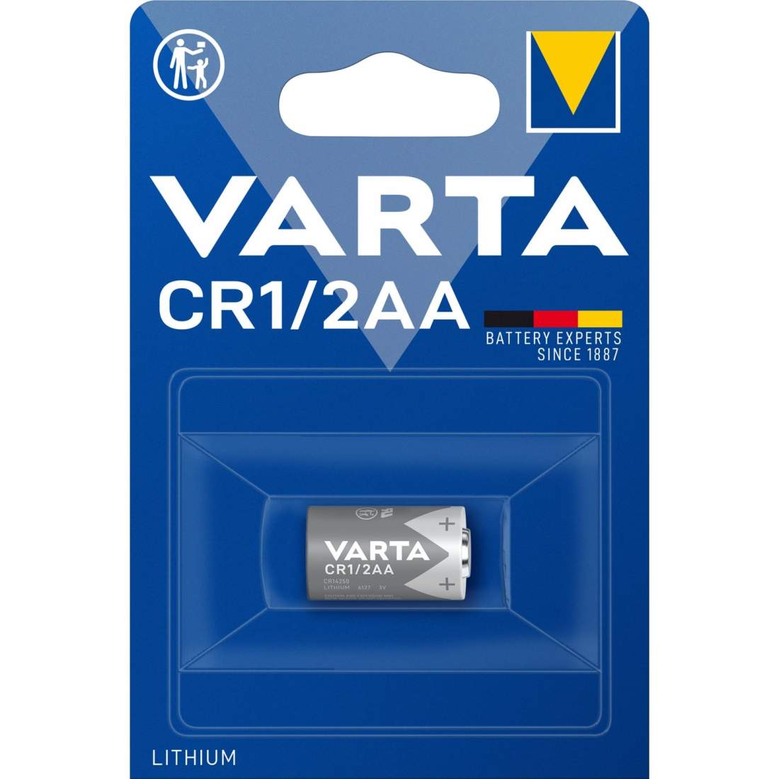 Produktfoto för Varta CR 1/2 AA - Batteri CR1/2AA - Li - 700 mAh