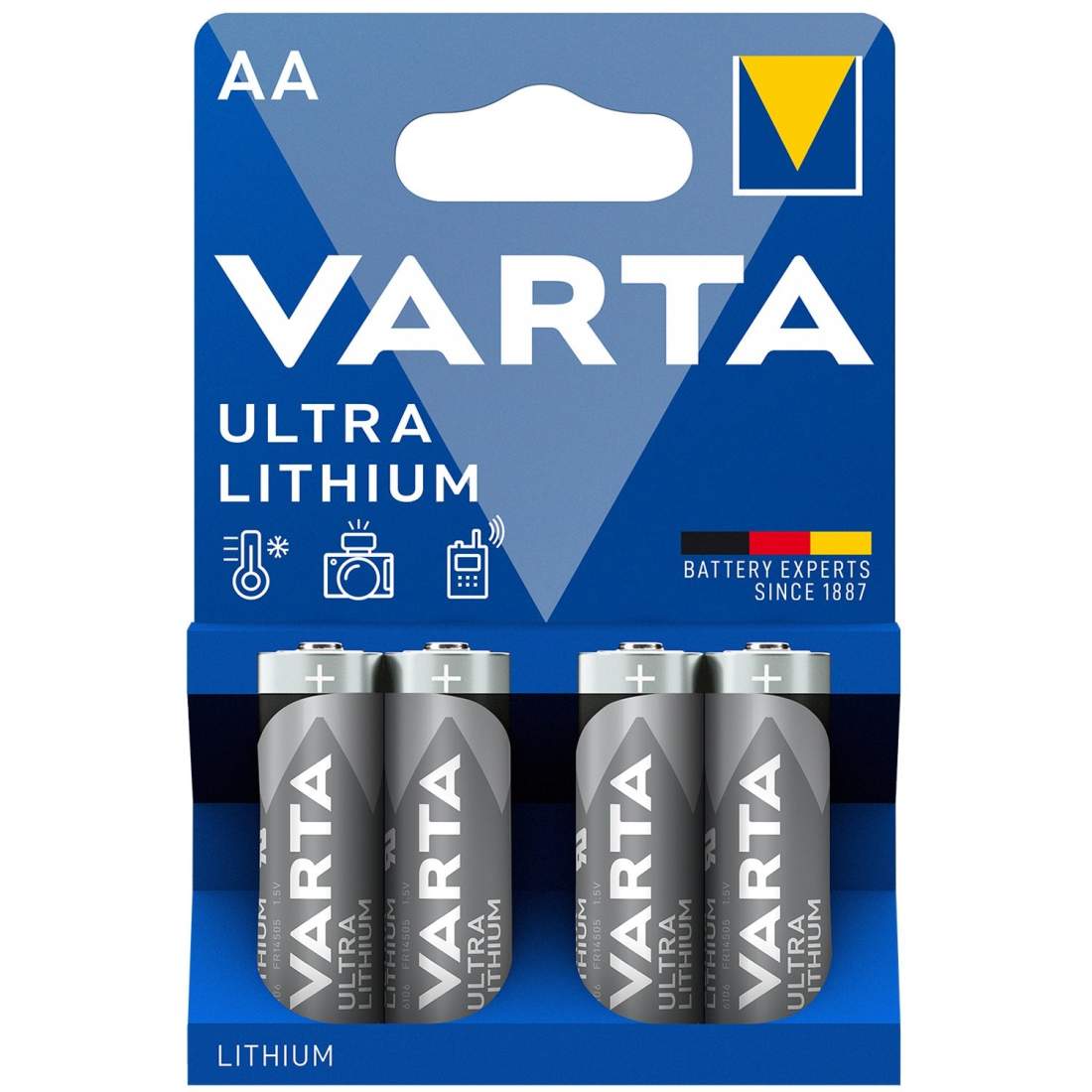 Produktfoto för AA-batterier Litium - Varta Pro 2 st