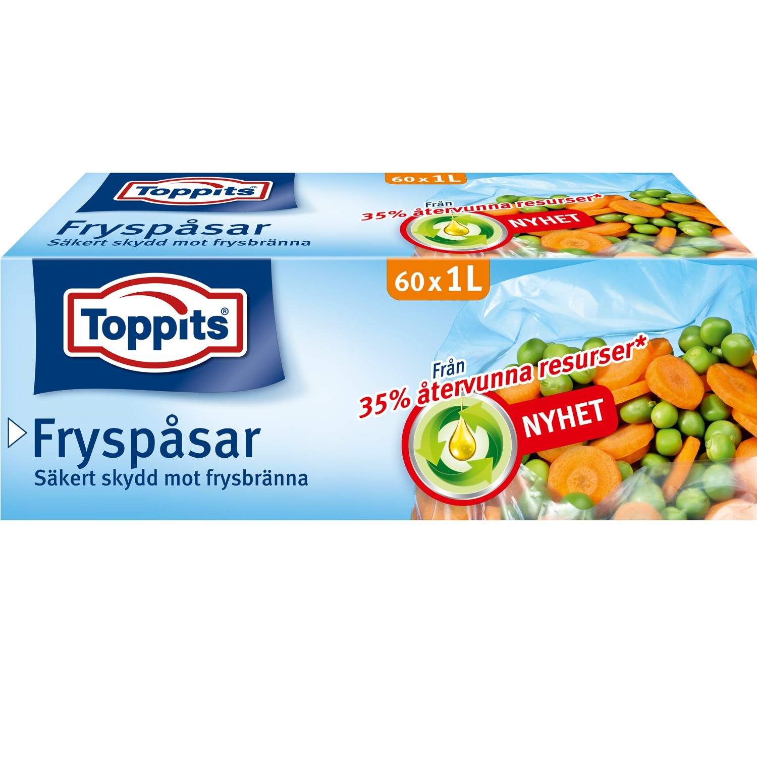 Fryseposer 1L 60 stk (Bemærk 9 stk DFP) billede
