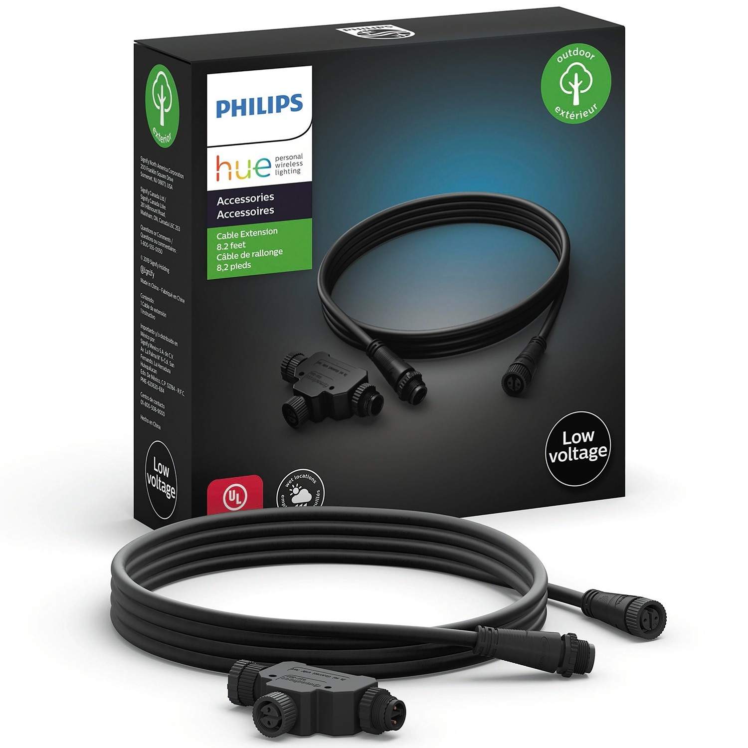 Hue Outdoor T-stik + 2,5m kabel billede