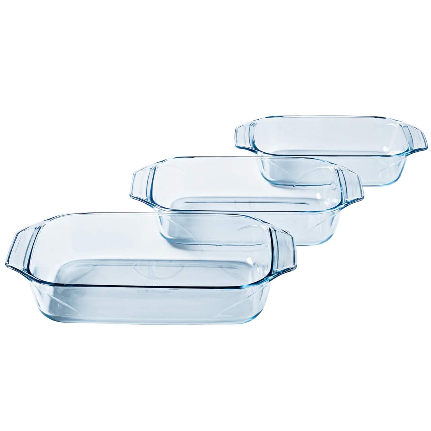 Rect. Glasform - 3,8L 2,9L 1,4L 3sæt