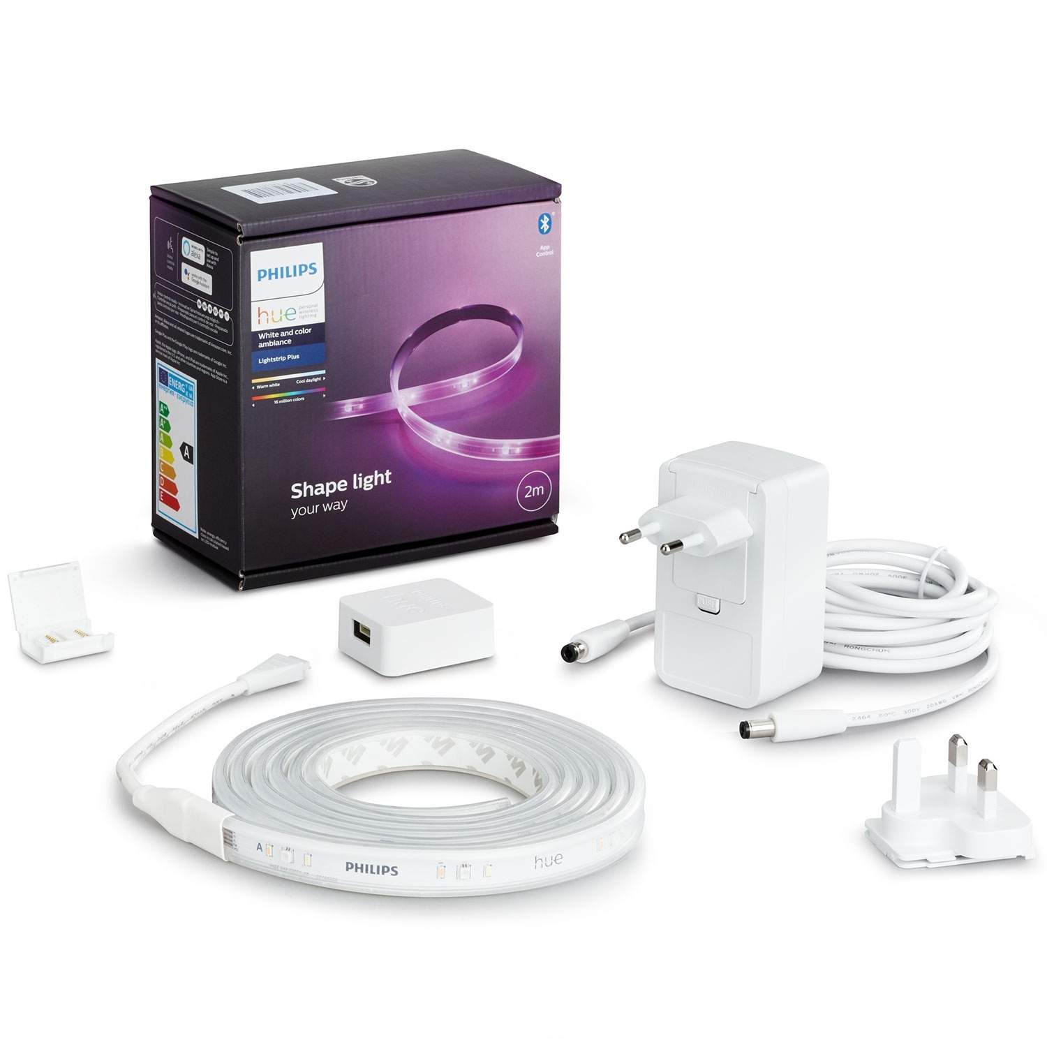 Philips Hue White and color ambiance Lightstrip Plus forlænger V4, 2 meter