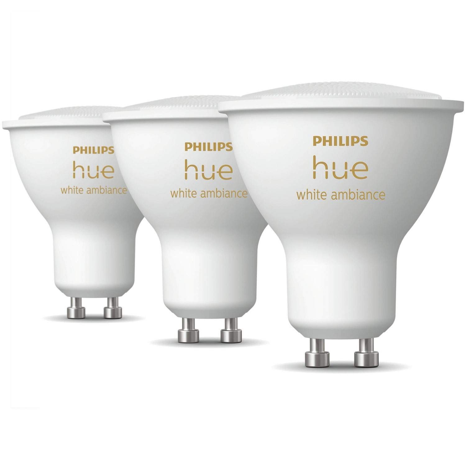 Alternativ bild 1 för Philips Hue White Ambiance - GU10-lampor - 3-pack