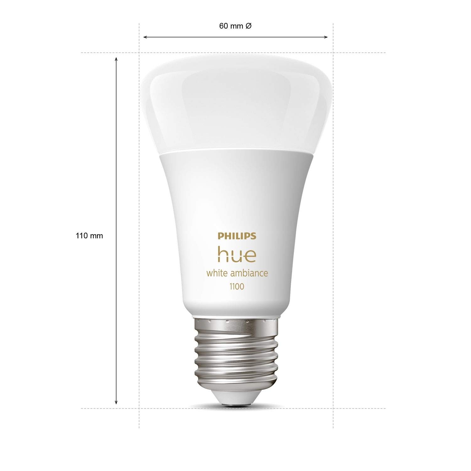 Alternativ bild 1 för Philips Hue - Philips Hue White Amb. 9W Bluetooth E27 Päronlampa Philips Hue