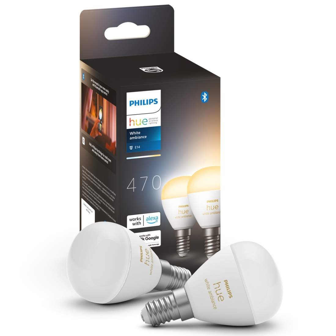 Hue White Ambiance E14 Klot 2-pack | Elektronik - Tillbehör Mobil & Surfplatta - Mobiltillbehör - Mobilkablar - Tillbehör | Pryloteket