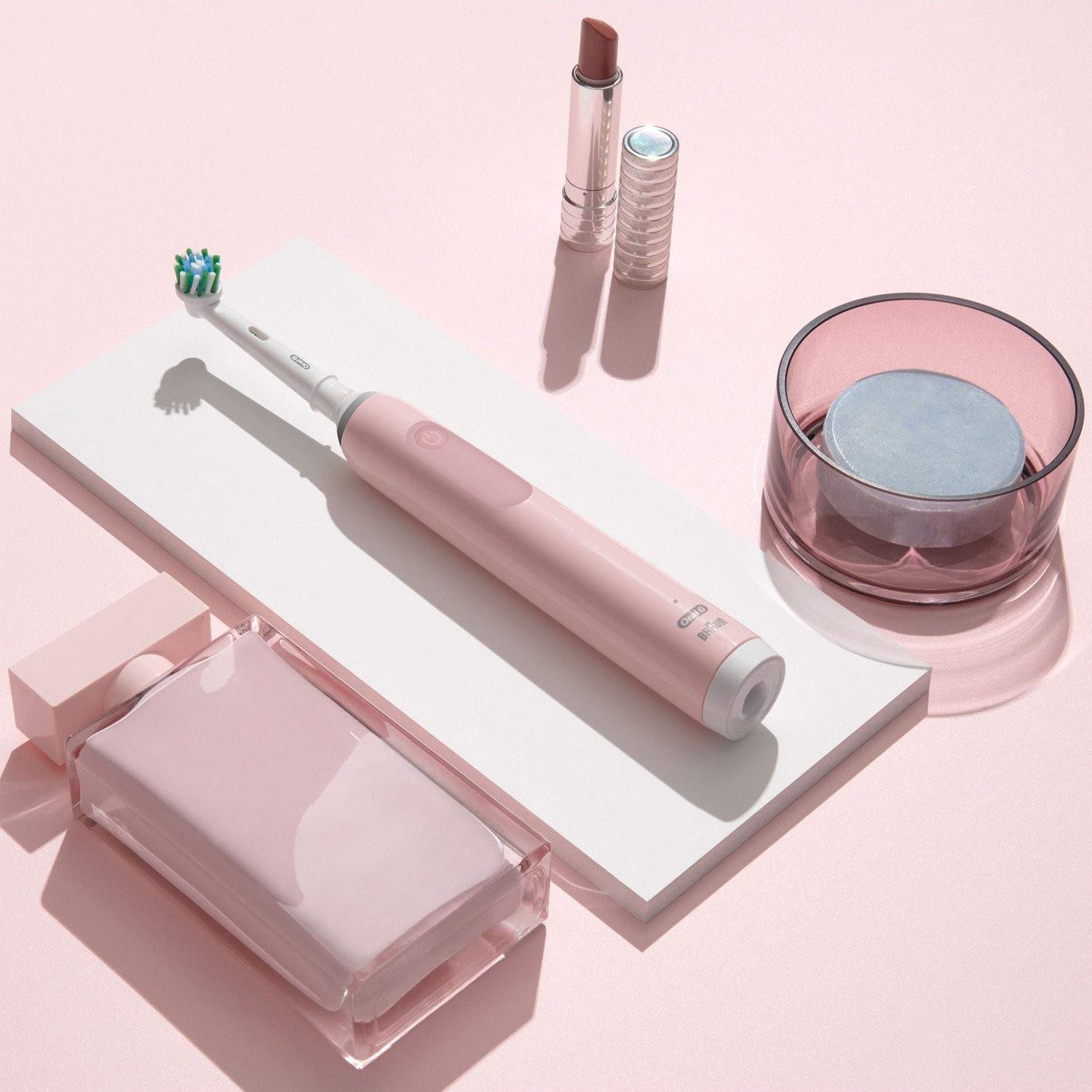 Alternativ bild 1 för Oral-B Pro S3 Rosa Eltandborste 2 Cross Action Tandborsthuvuden