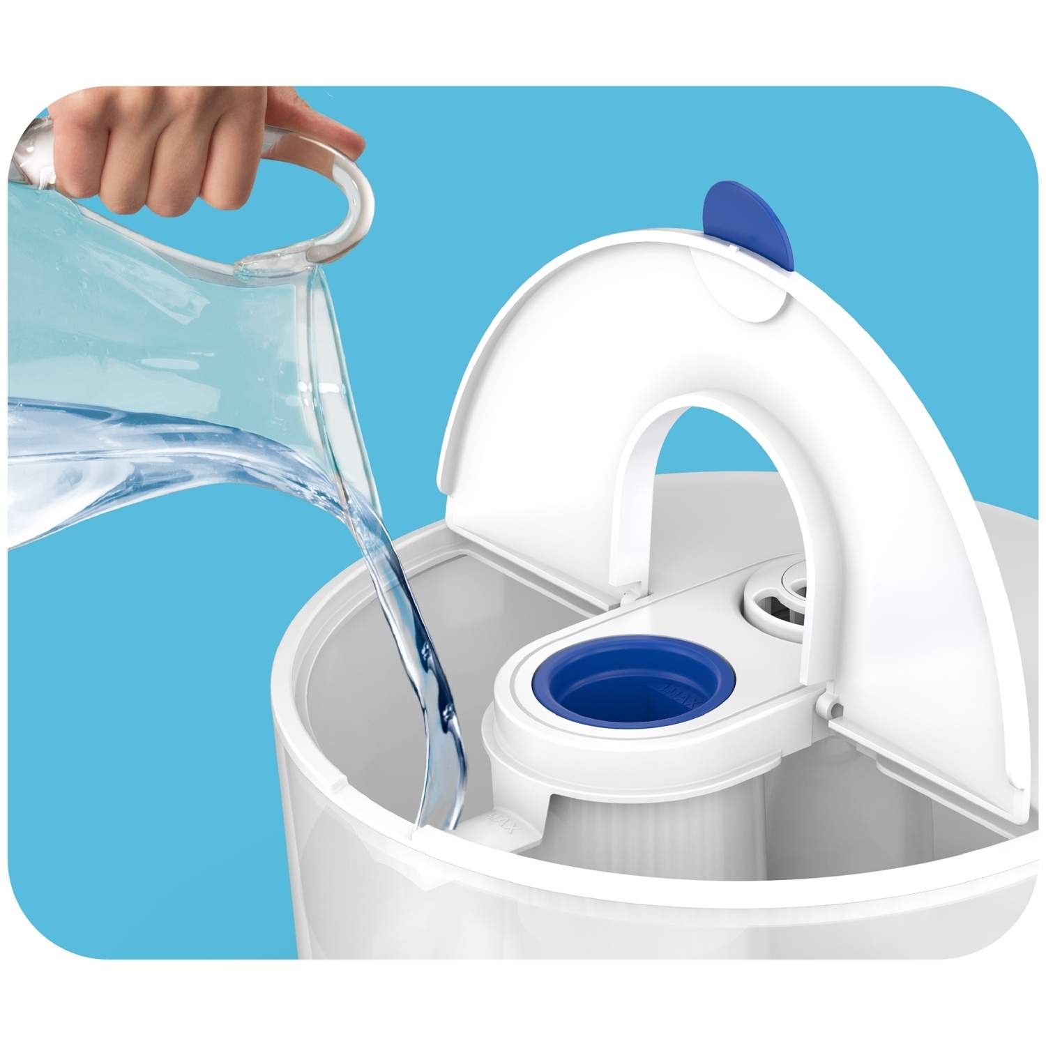 Alternativ bild 1 för Top Fill Ultrasonic Humidifier with 2x Scent Pad Heater VUL585E4