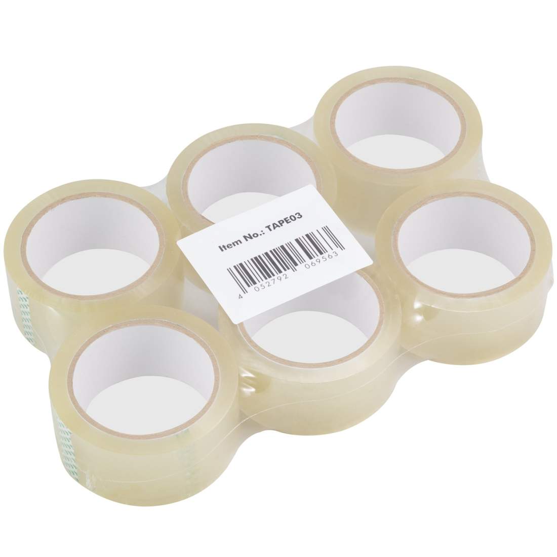 Packtejp Tyst 48 mm x 66 m Transparent 6-pack | Elektronik - Kablar & Adaptrar - Adaptrar & Signalomvandlare - Ljud | Pryloteket