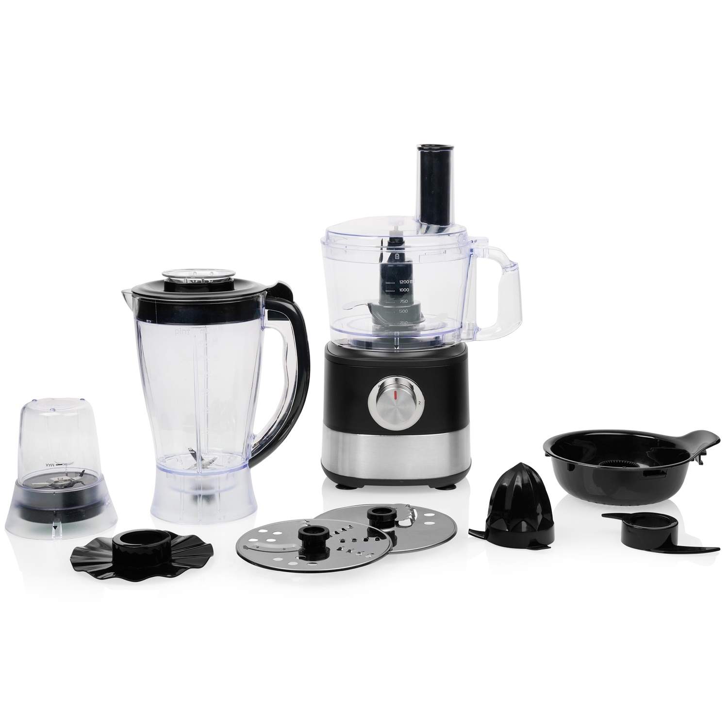 Foodprocessor 221054 High Power 1000Watt Mange tilbehør