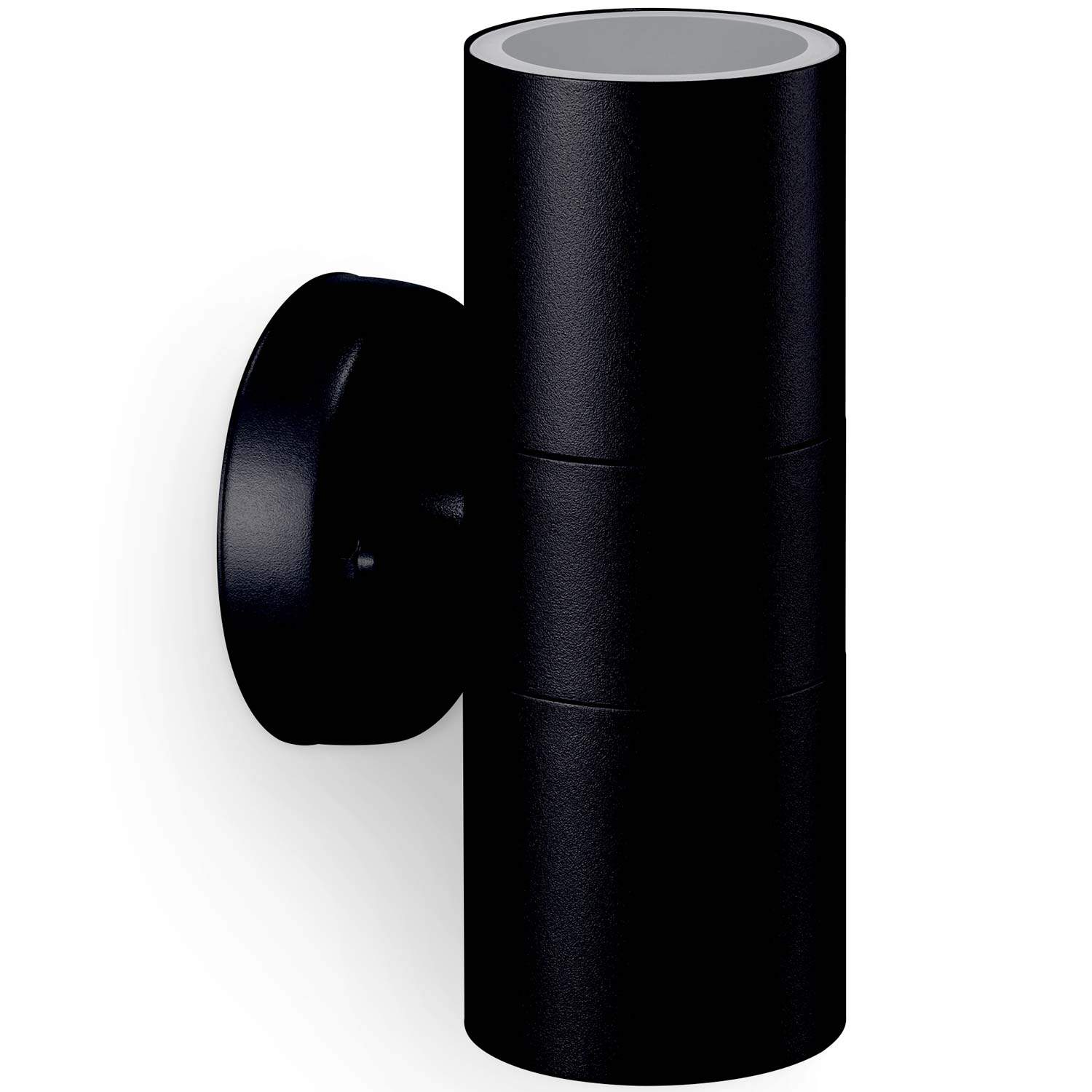 Kylis Väggarmatur Up-/downlight (2xGU10-sockel) IP44 Rostfritt stål Svart | Hem & Hobby | Pryloteket