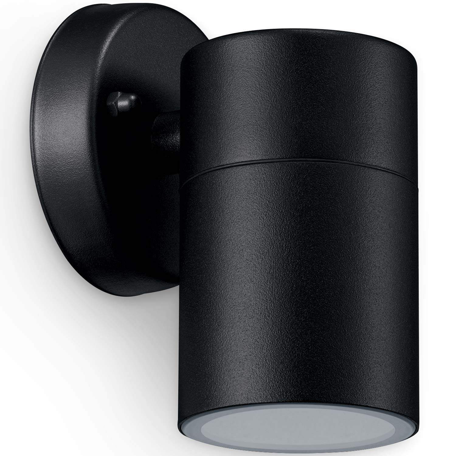 Kylis Vægarmatur Downlight (GU10 base) IP44 Rustfrit stål Sort