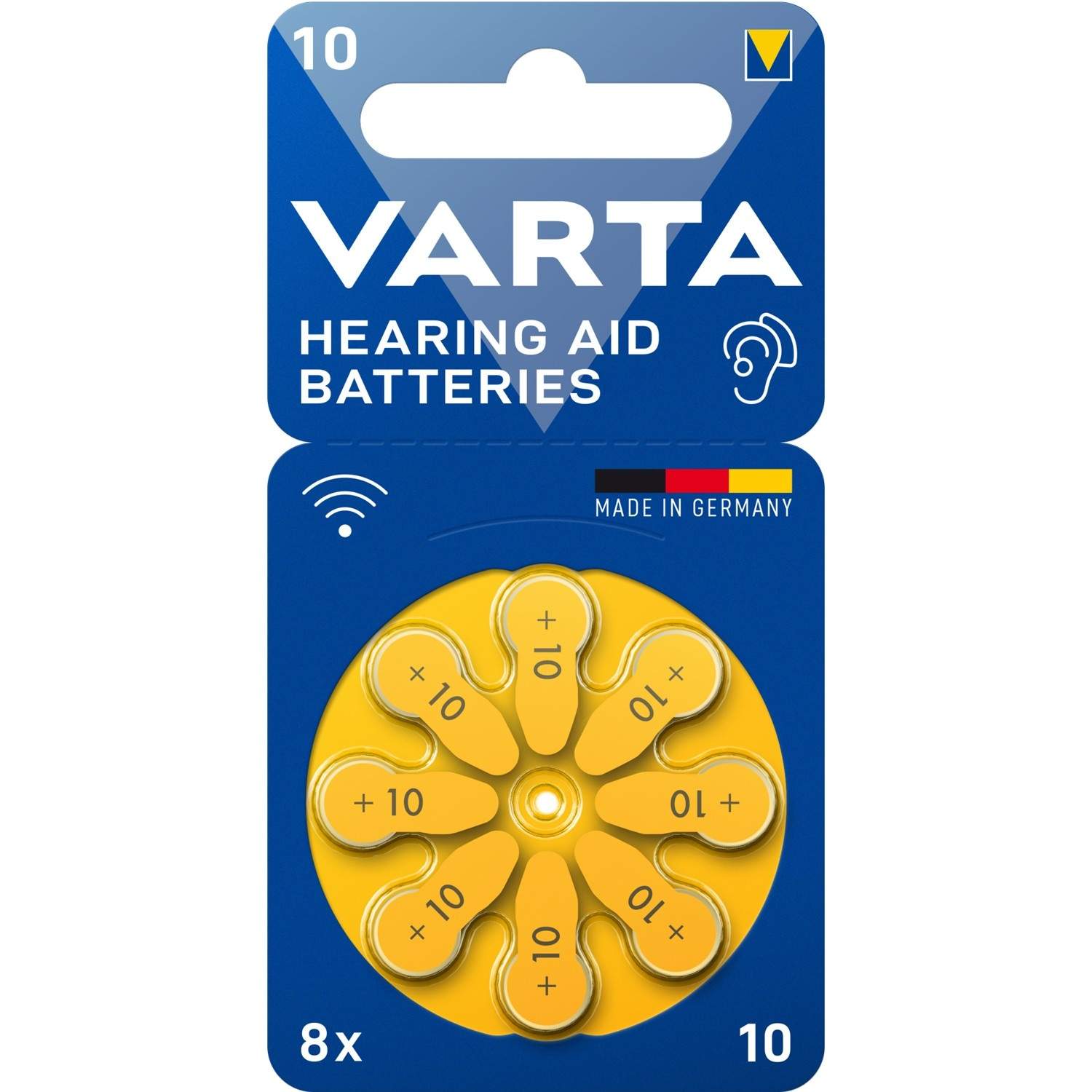 Varta Batterier til høreapparater Type 10 8-blisterkort